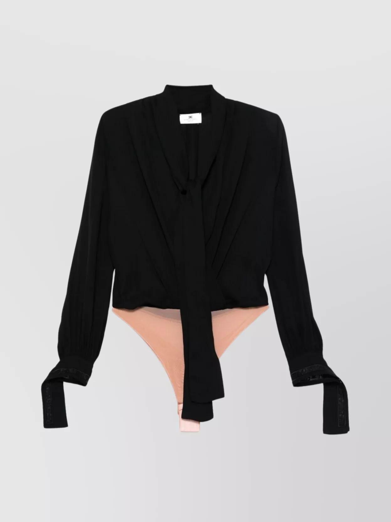Elisabetta Franchi Bodysuit Featuring Bow Detail And Keyhole