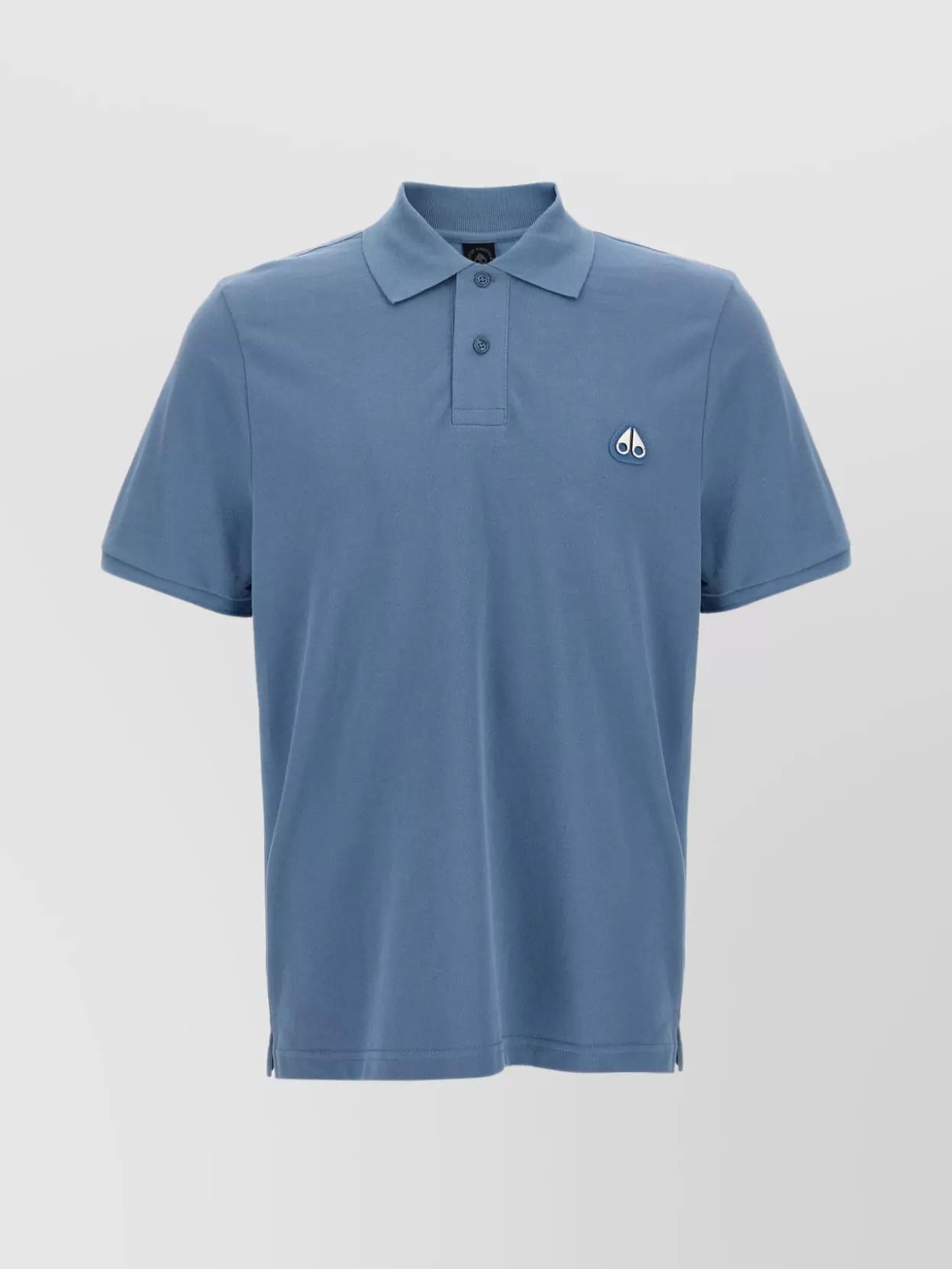 ★MOOSE KNUCKLES★エバレット ポロTシャツ moose-knuckles-BLUE-Polo-