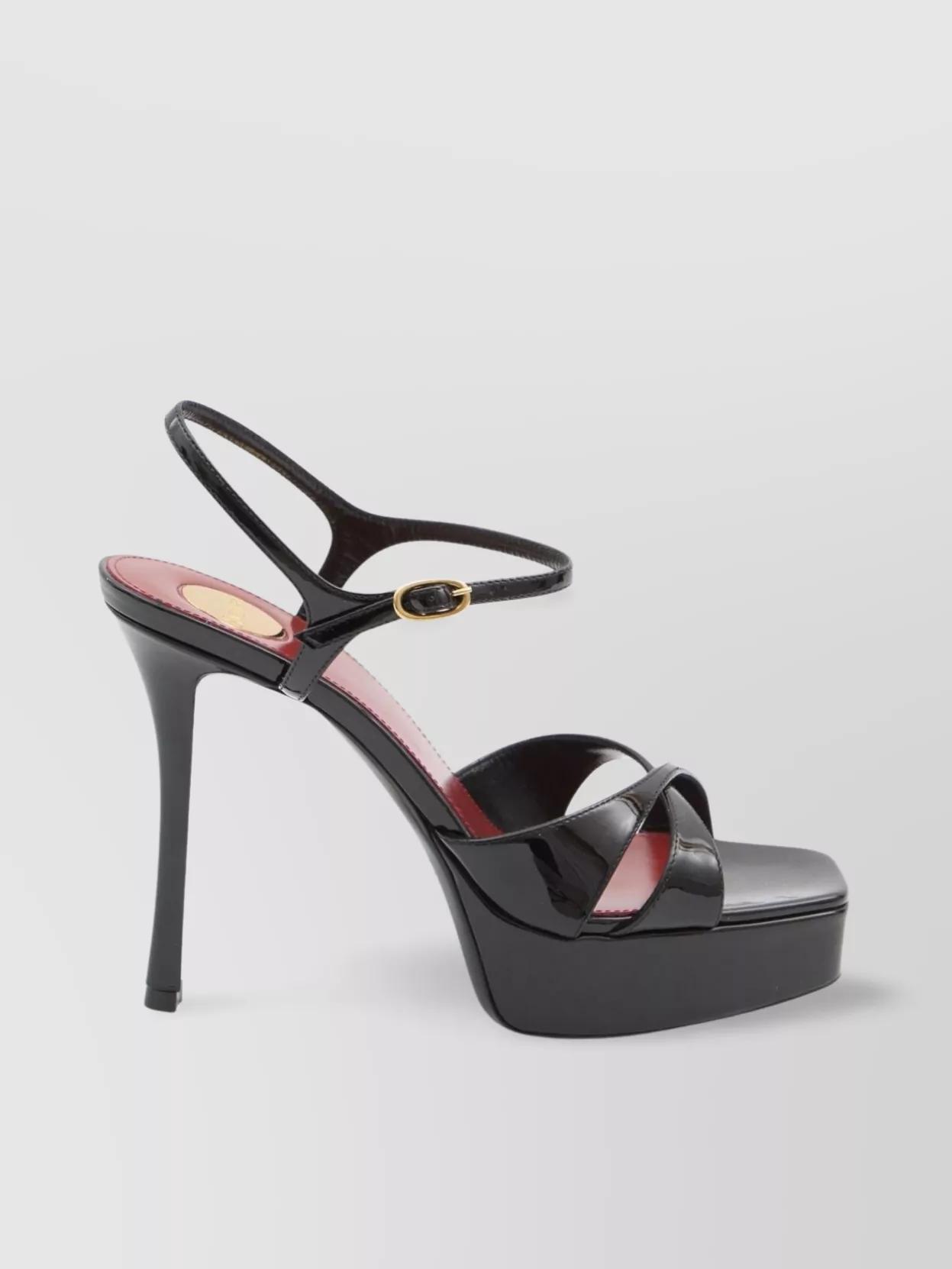 サンダル・ミュール SAINT LAURENT Women Sandals 315487AAAOW1000 Black Saint Laurent Sandals Women Satin Black | B-Exit – B-Exit
