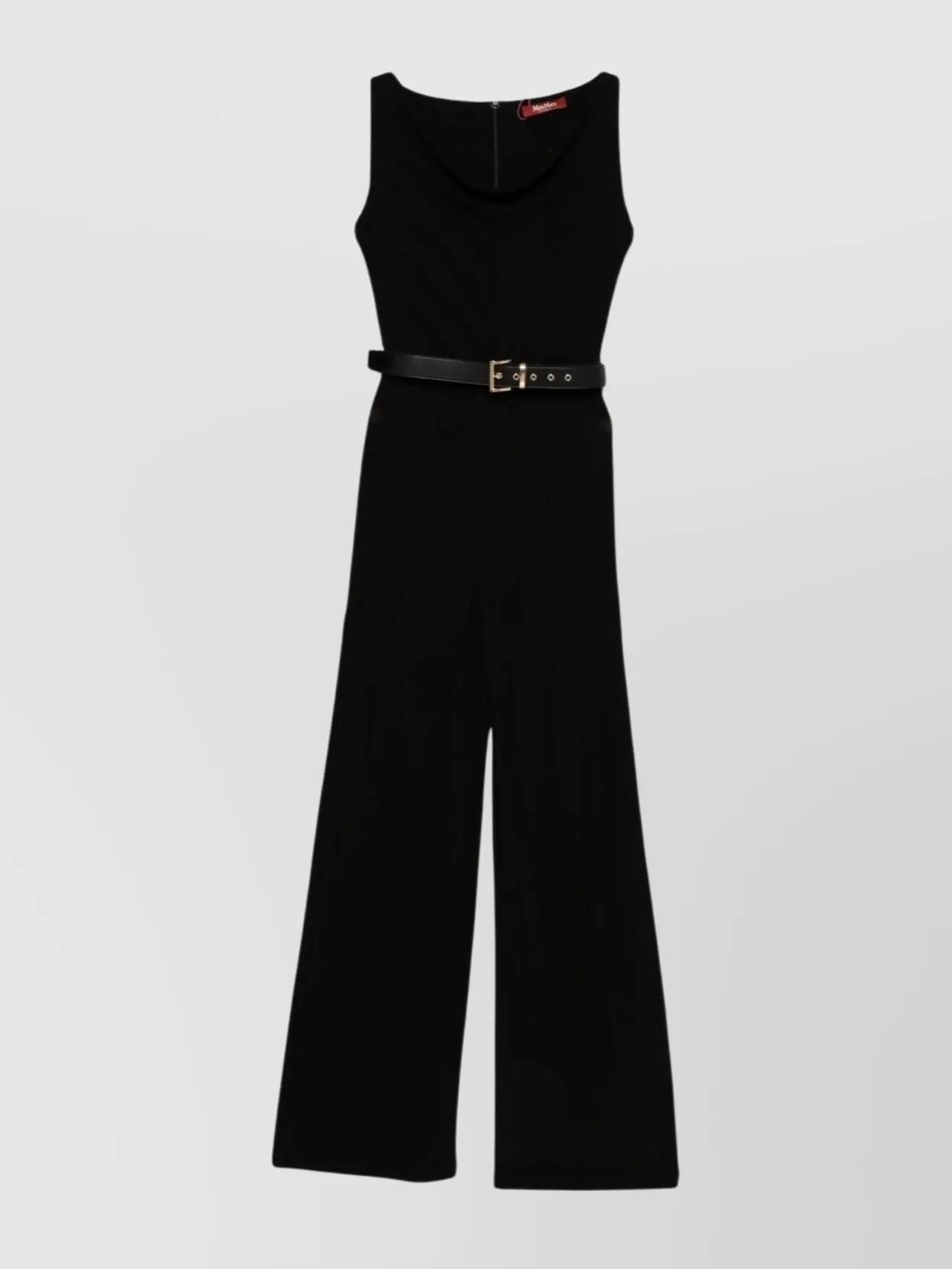 【Max Mara】ESTRO SALOPETTE Tuta salopette in cady, nero | 