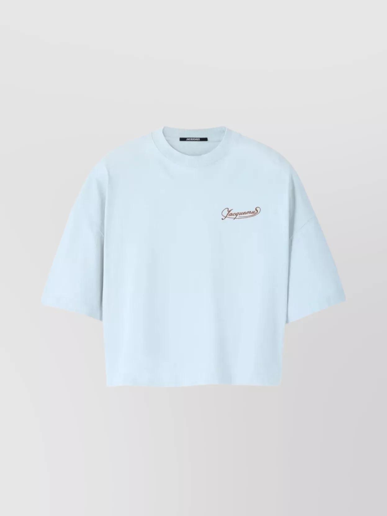 JACQUEMUS｜SHORT-SLEEVED ROUND NECK T-SHIRTS (LA ROBE TS Jacquemus - Sacs cotton T-shirt black - The Corner