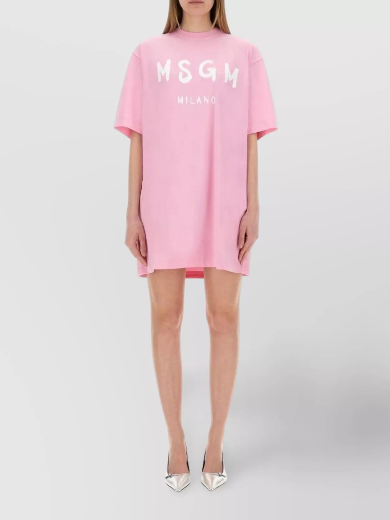 ワンピース MSGM SHORT DRESS WITH LOGO MSGM Mini and short dresses for Women | Online Sale up to 76