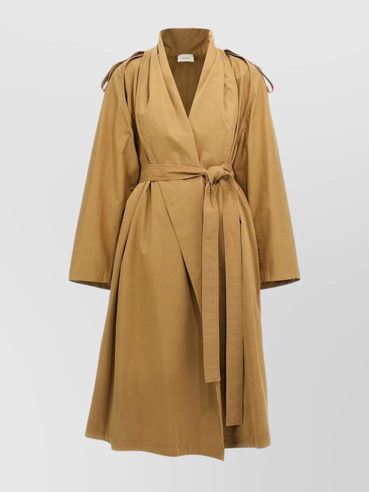 トレンチコート THE ROW BEIGE COTTON KOLD TRENCH COAT The Row Kold Coat in Cotton | REVERSIBLE