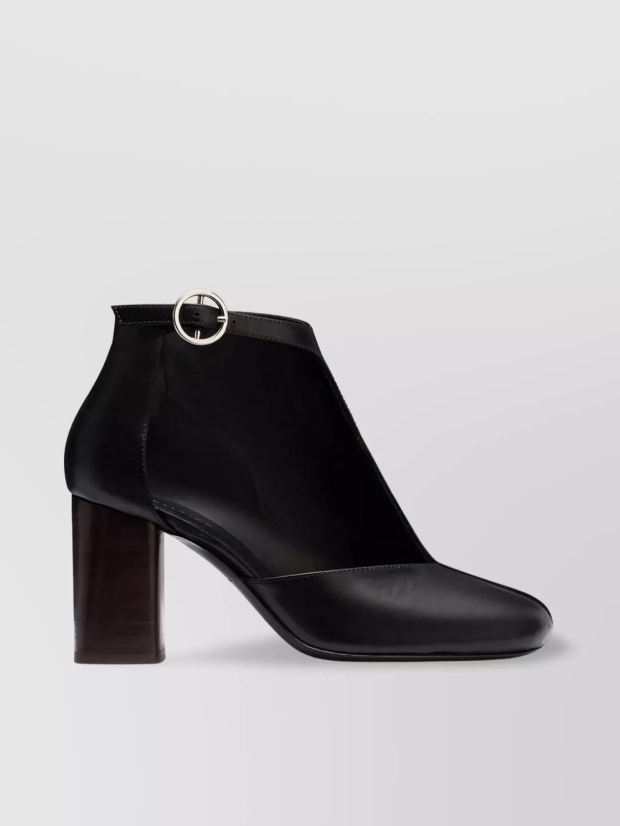 Black Cut Out Ankle Boots | LEMAIRE