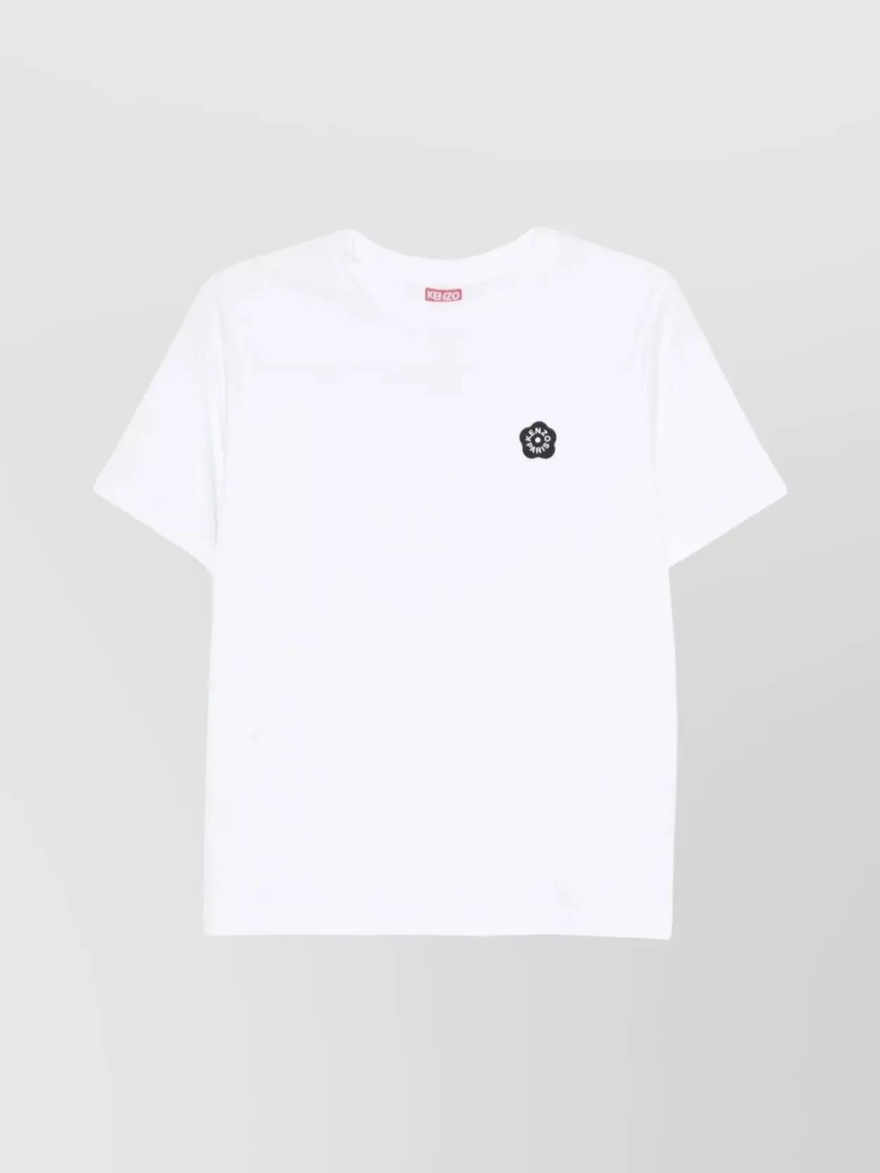 Tシャツ・カットソー KENZO Woman T-Shirt White FE52TS1134SG 02 kenzo-elephant-logo-t-shirt.jpg