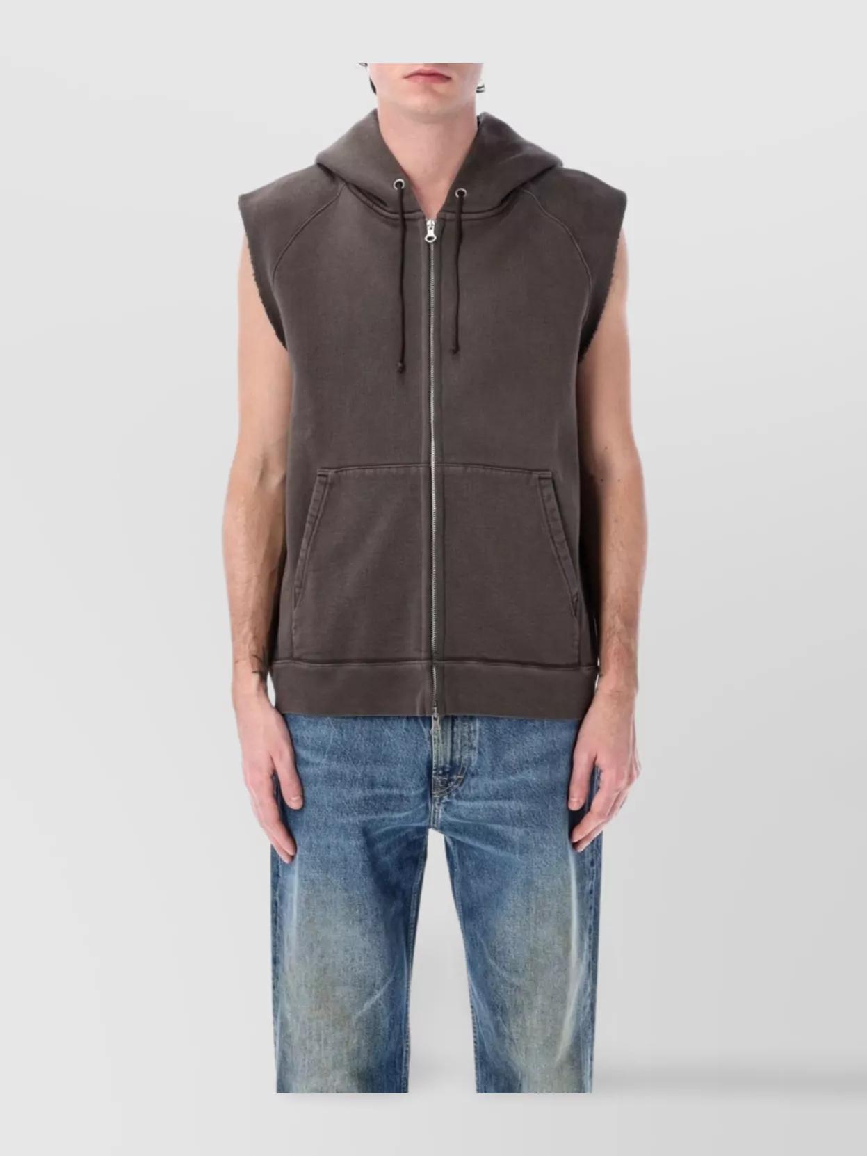 our-legacy-Grey-Hooded-Vest-