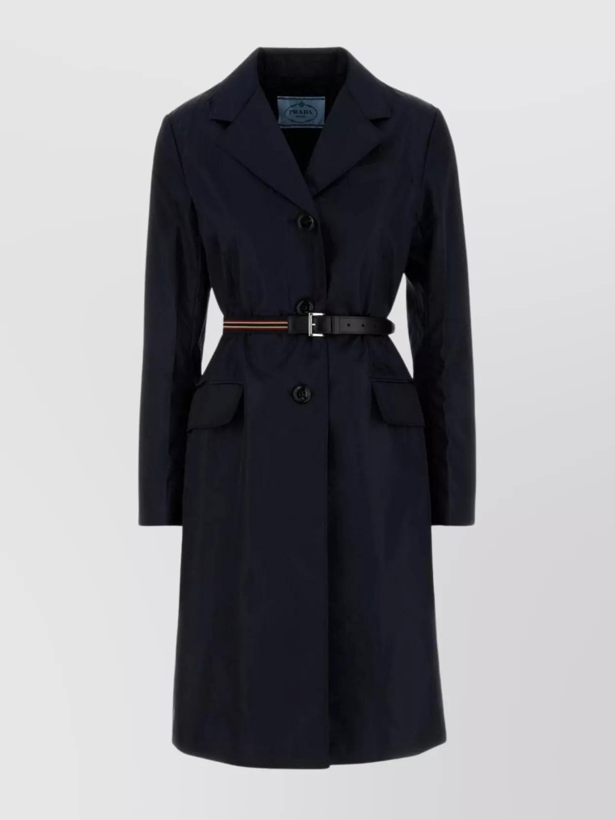 トレンチコート PRADA TECHNICAL CANVAS DOUBLE-BREASTED TRENCH COAT Prada double-breasted Trench Coat | Neutrals | FARFETCH