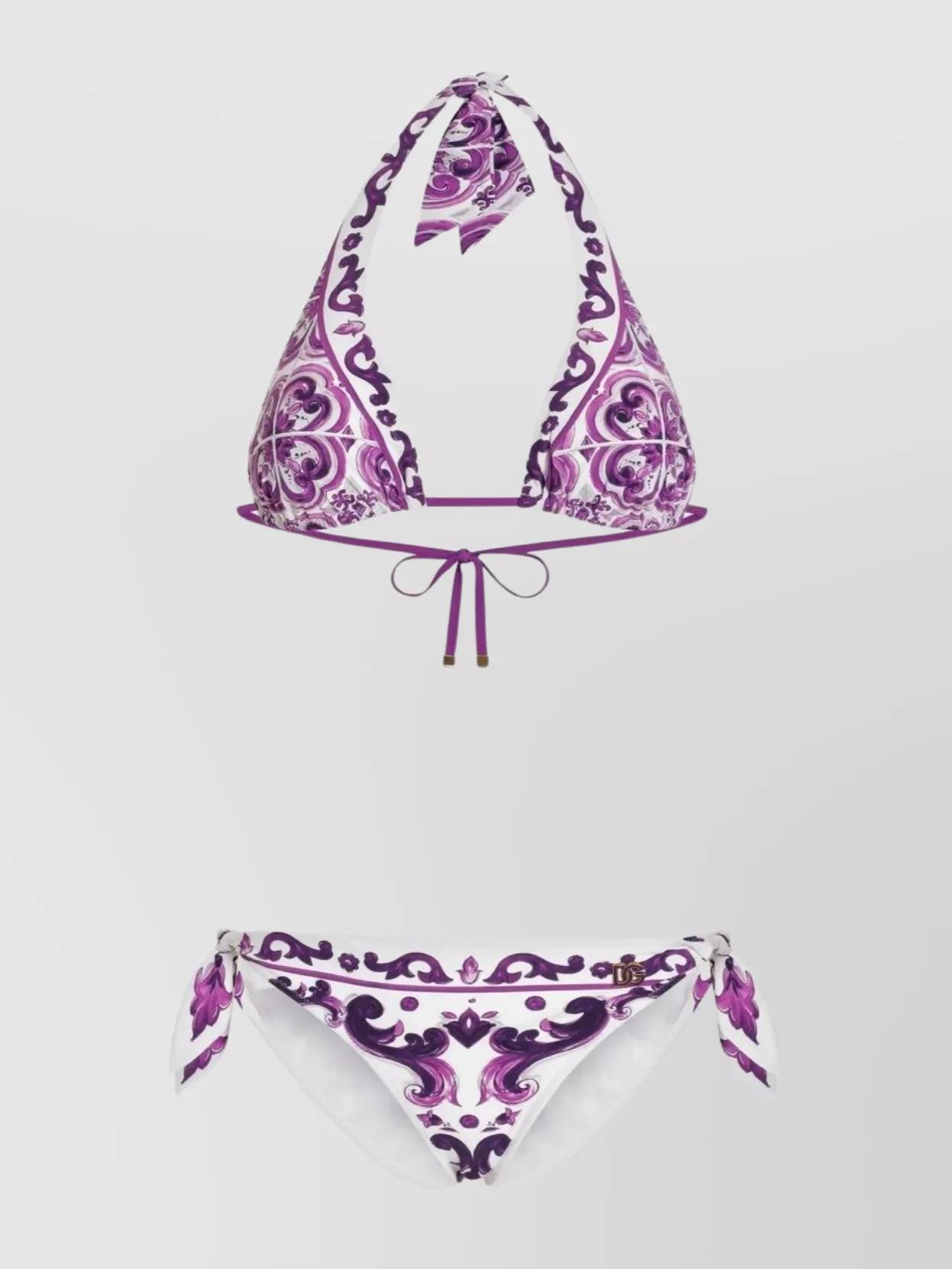D&G BEACHWEAR ３点セット DOLCE & GABBANA Swimwear Black White Polkadot Bikini