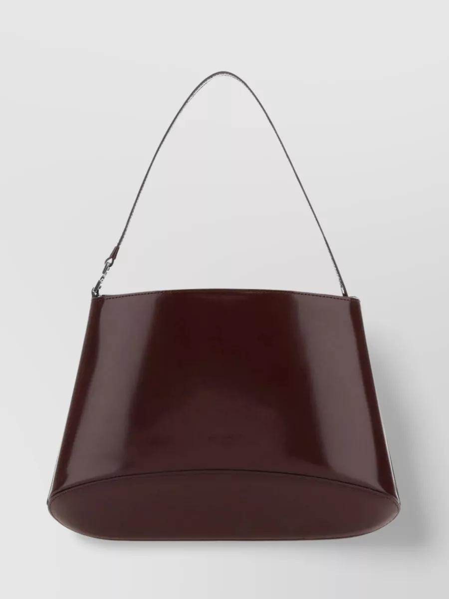 [LOW CLASSIC] LEATHER LARGE BAG ☆送料込☆ low-classic-Brown-Structured-