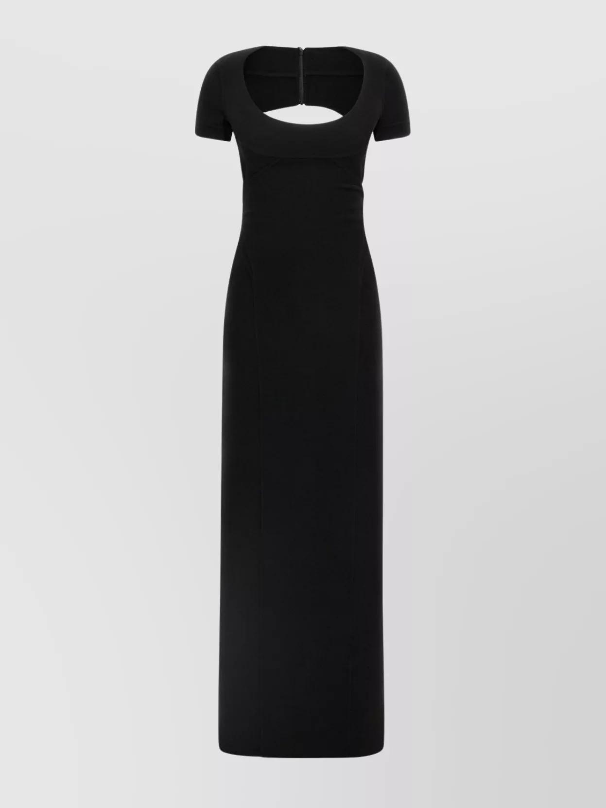 オールインワン・サロペット Dsquared2 Flattering Full-Length Black Dress With Wide Skirt Dsquared2 Daisy Crepe Cady Gown In Black | ModeSens
