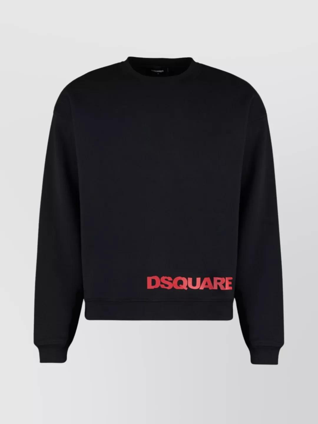 DSQUARED2 バンダナ柄 スウェット S ブラック DSQUARED2 Bandana Print Sweatshirt, Black – OZNICO