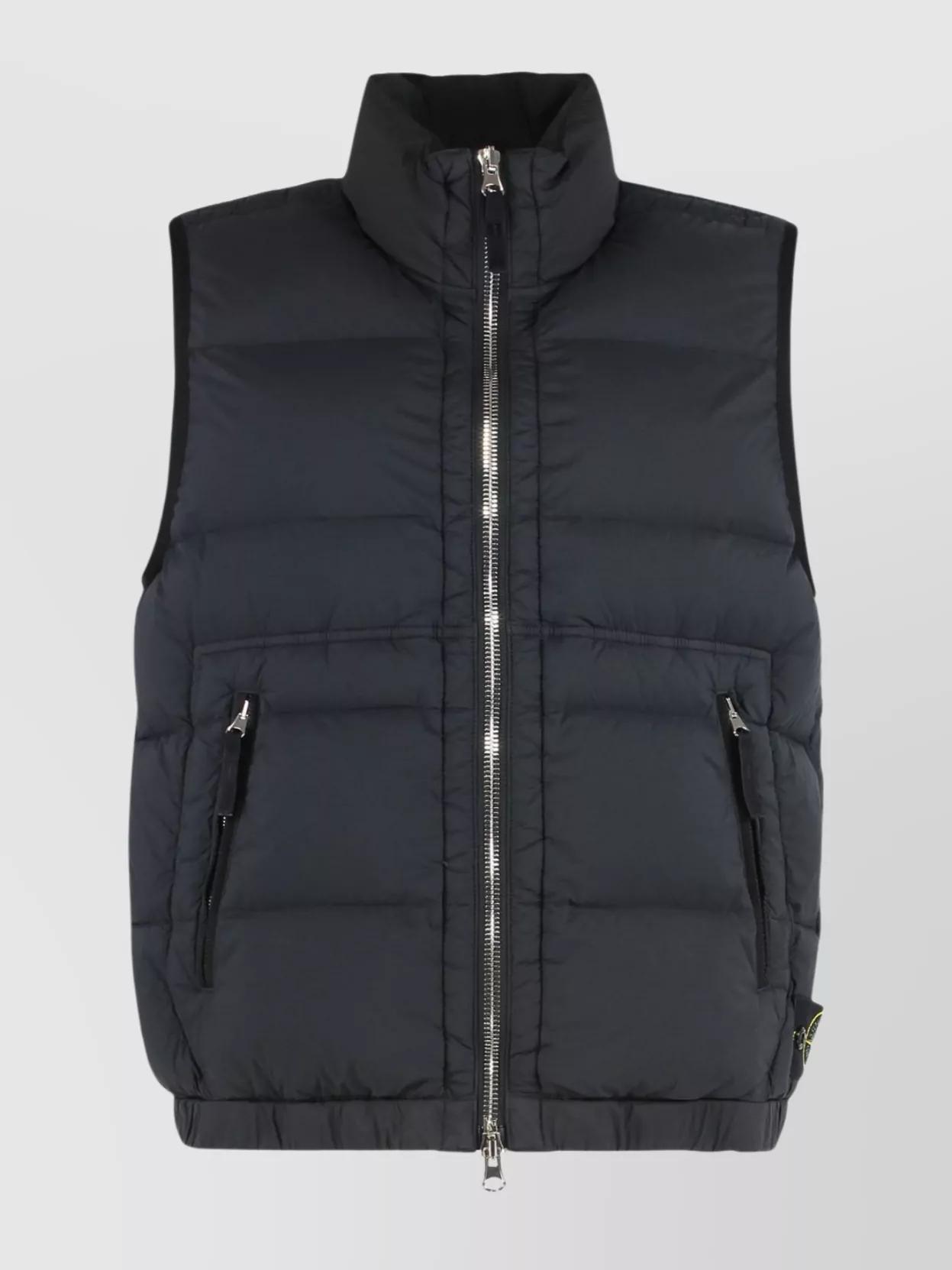 Stone Island Lightweight Sleeveless Padded Gilet in Black for Men