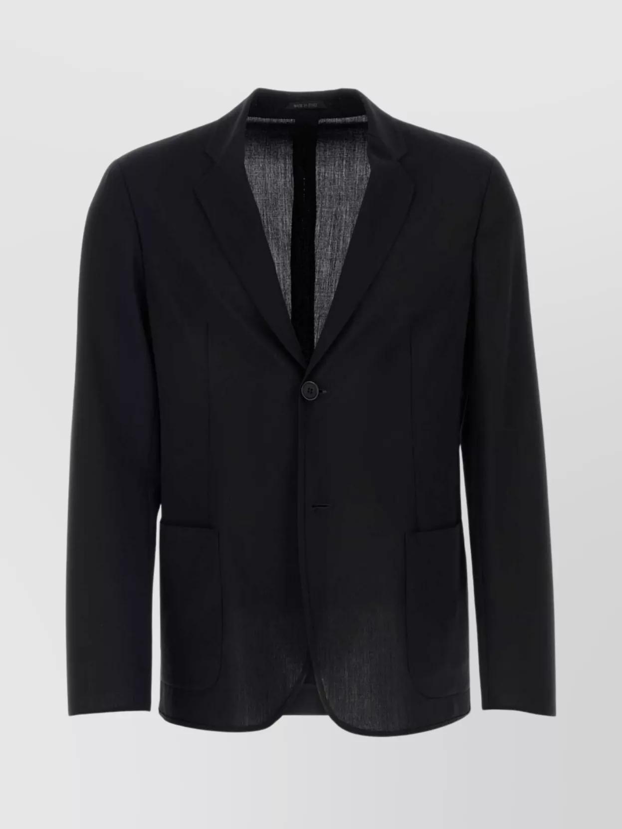ジャケット Giorgio Armani Blazer Giorgio Armani Linen Silk Single-Button Blazer Jacket