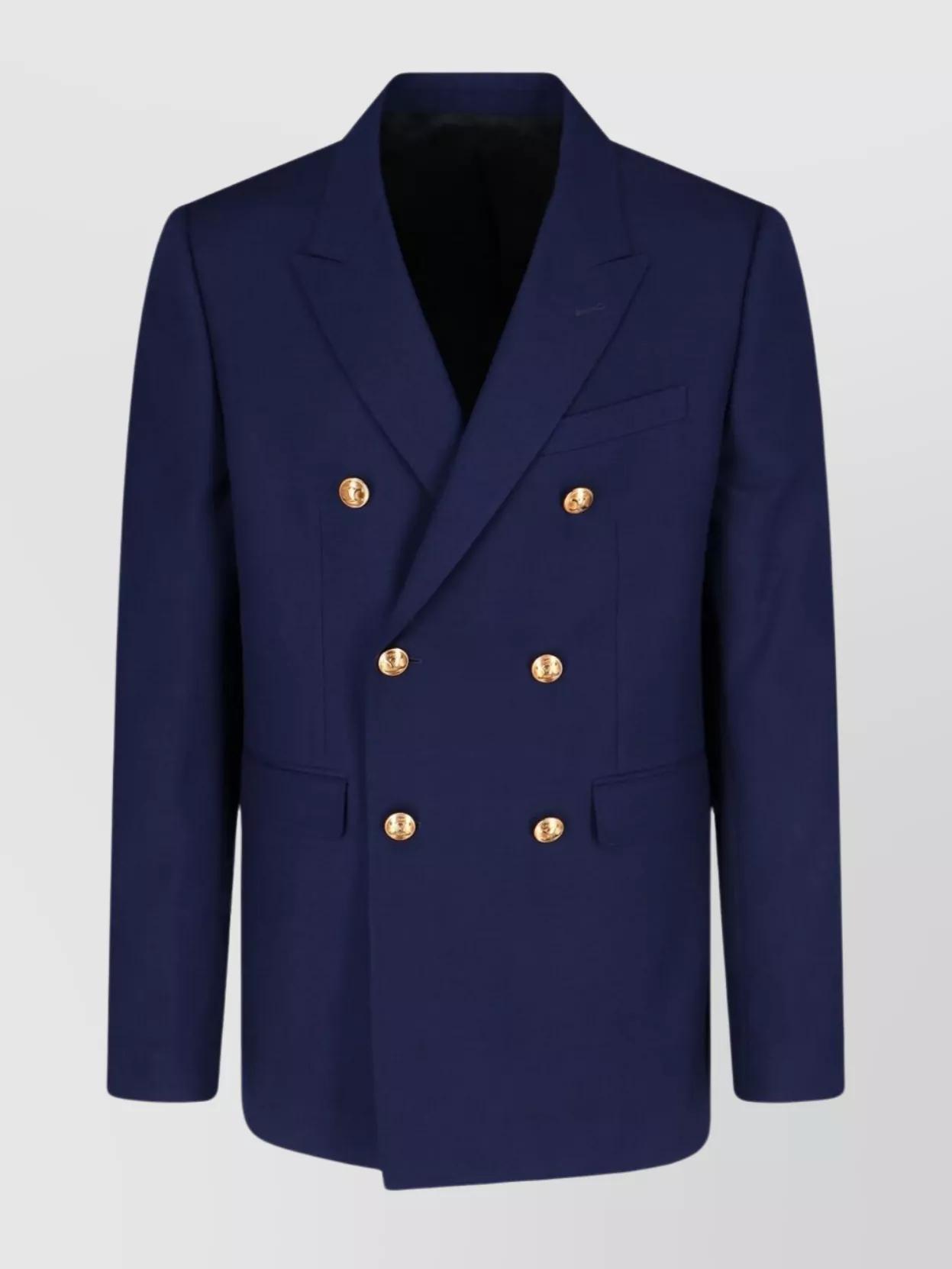 【送料&関税込】Celine Double-breasted Jacket CELINE DOUBLE-BREASTED JACKET IN STRIPED FLANNEL | REVERSIBLE