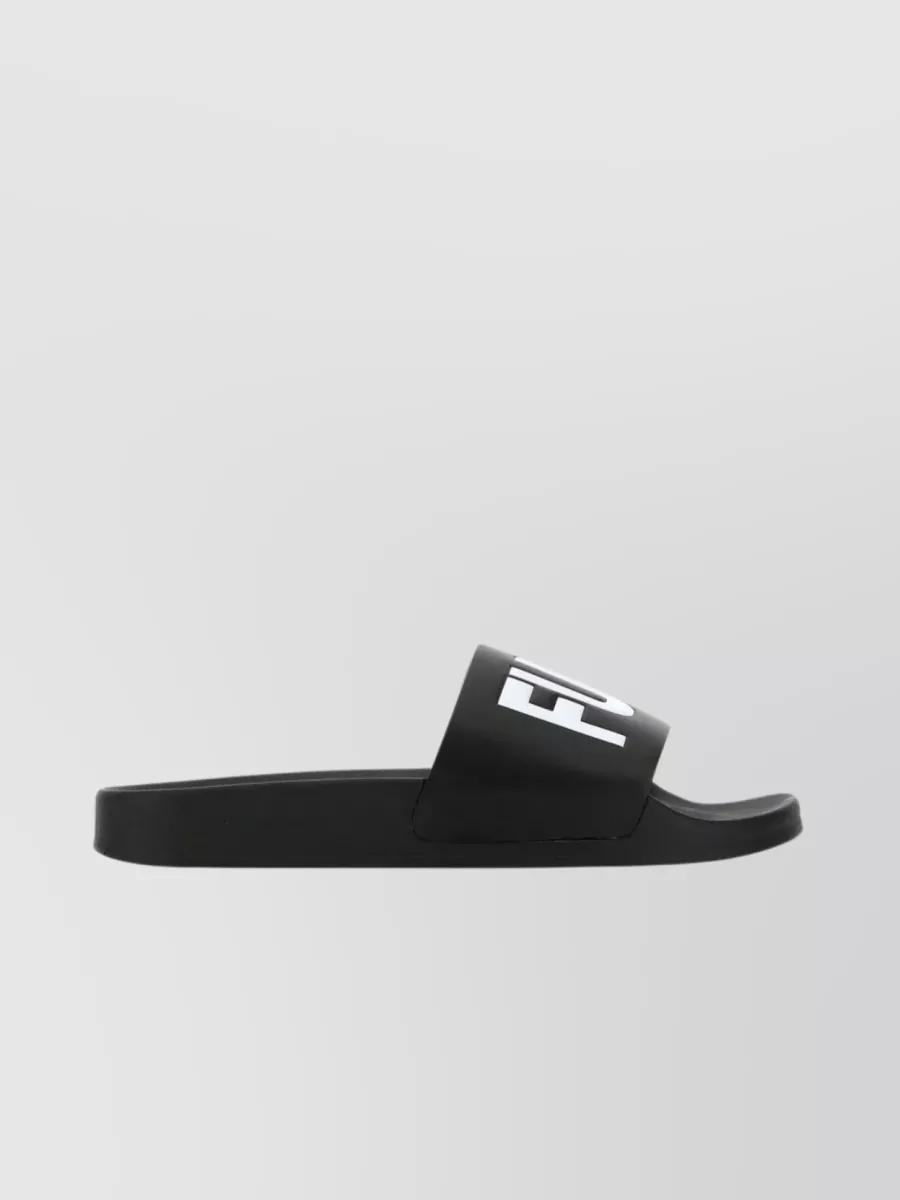 定価以下 新品未使用　VTMNTS VTMNTS POOL SLIDES VTMNTS Slogan-Print Slides, Brand Size 36 (US Size 3