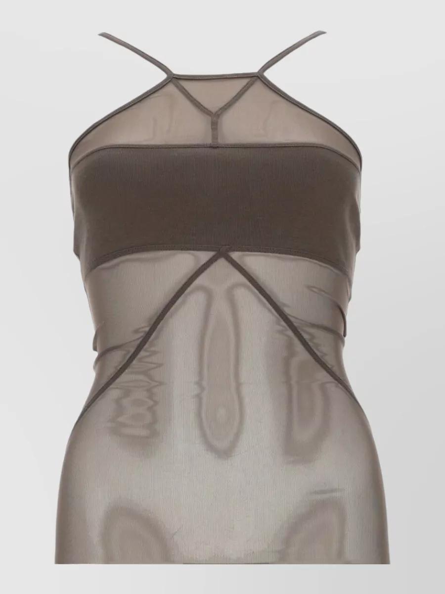 rick owens sheer dress RR01F2506_TULM15_46138 | Sl Gown