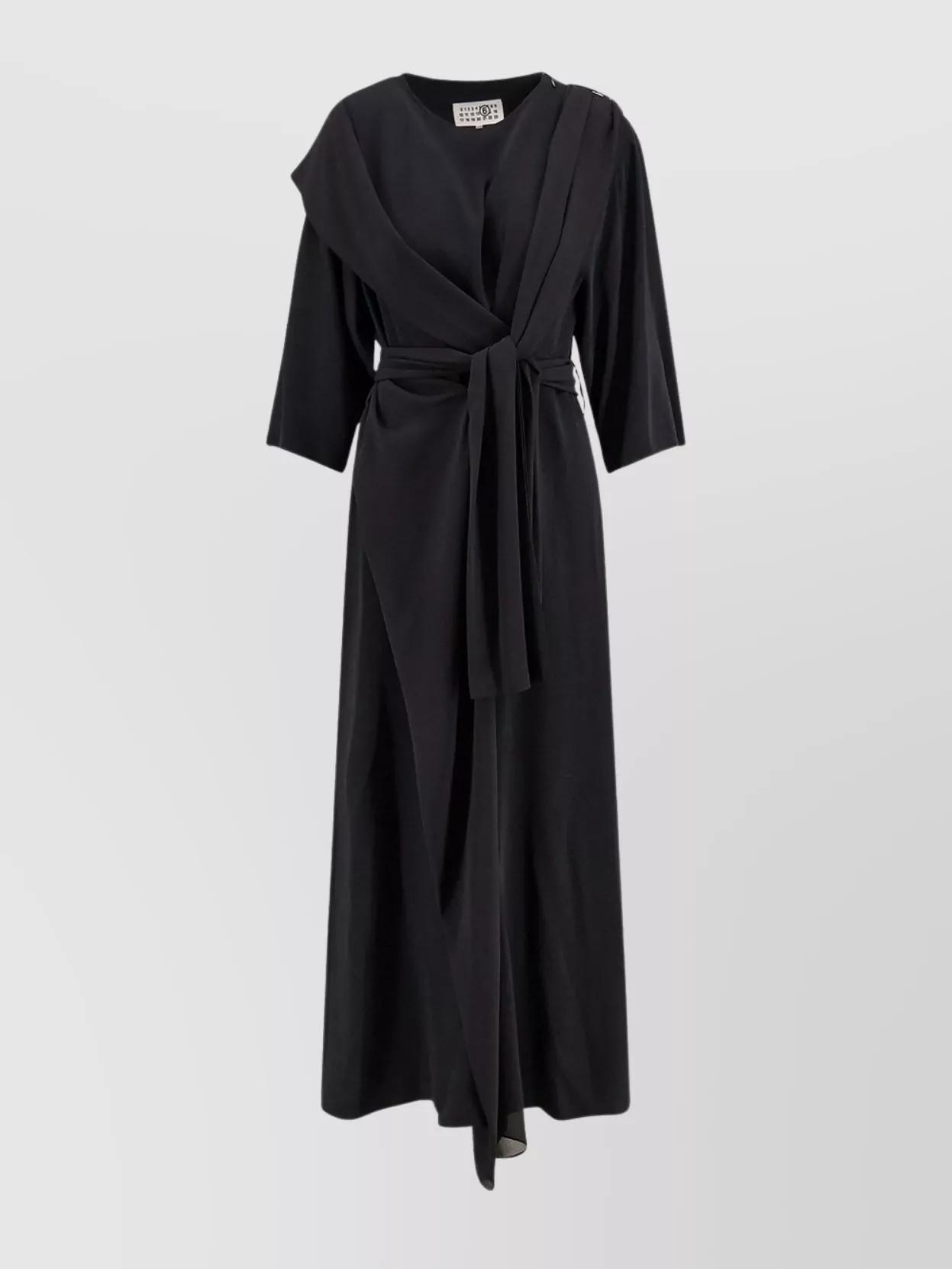 新品▲MM6 エムエムシックス// 6 Print Shirt Dress MM6 BY MAISON MARGIELA 6 HAND PRINT SHIRT DRESS BLACK