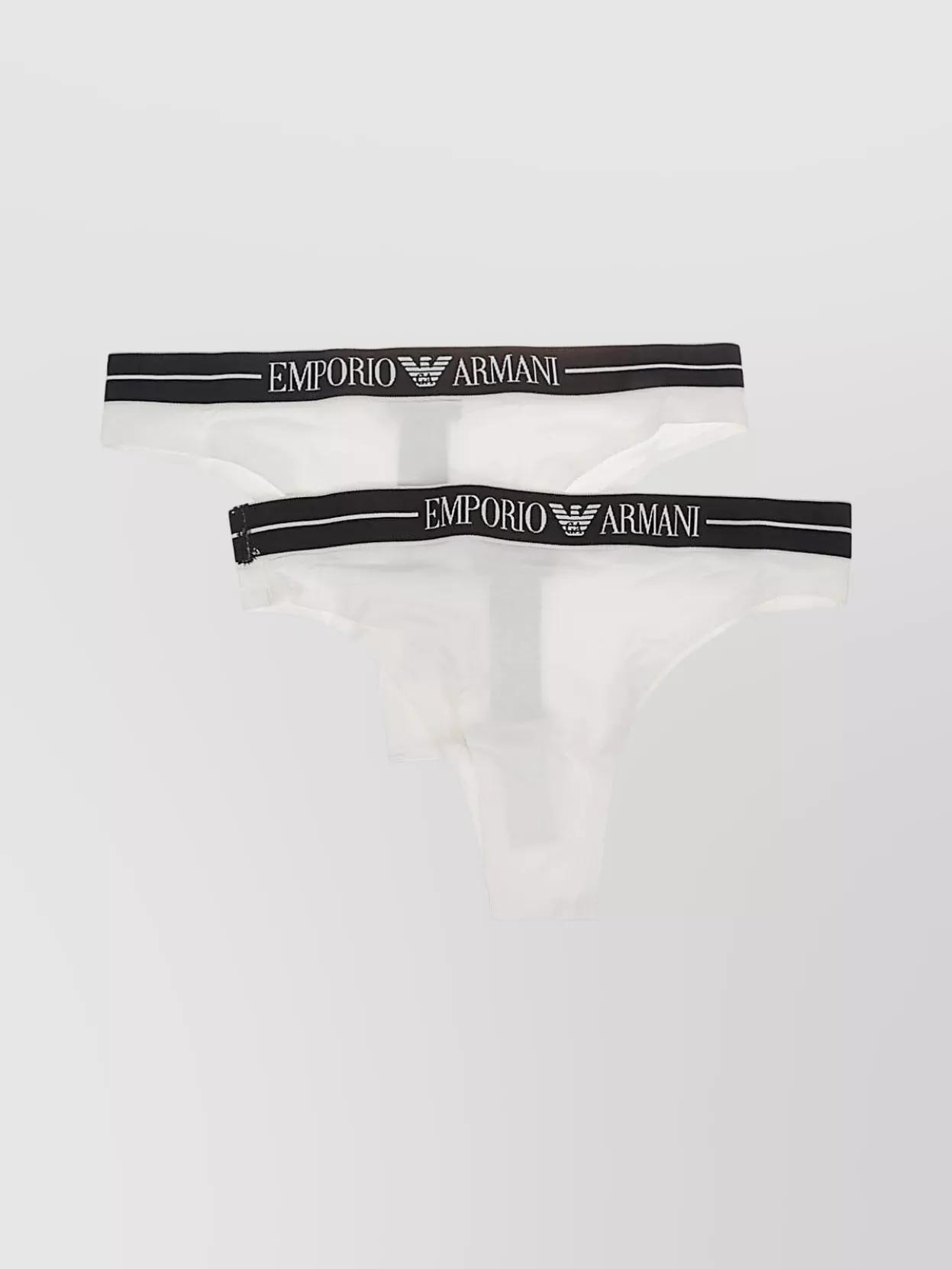 ショーツ EMPORIO ARMANI Women Underwear EW000403AF10881MC005 BLACK Emporio Armani underwear 3 Pack black / marine / white Multi