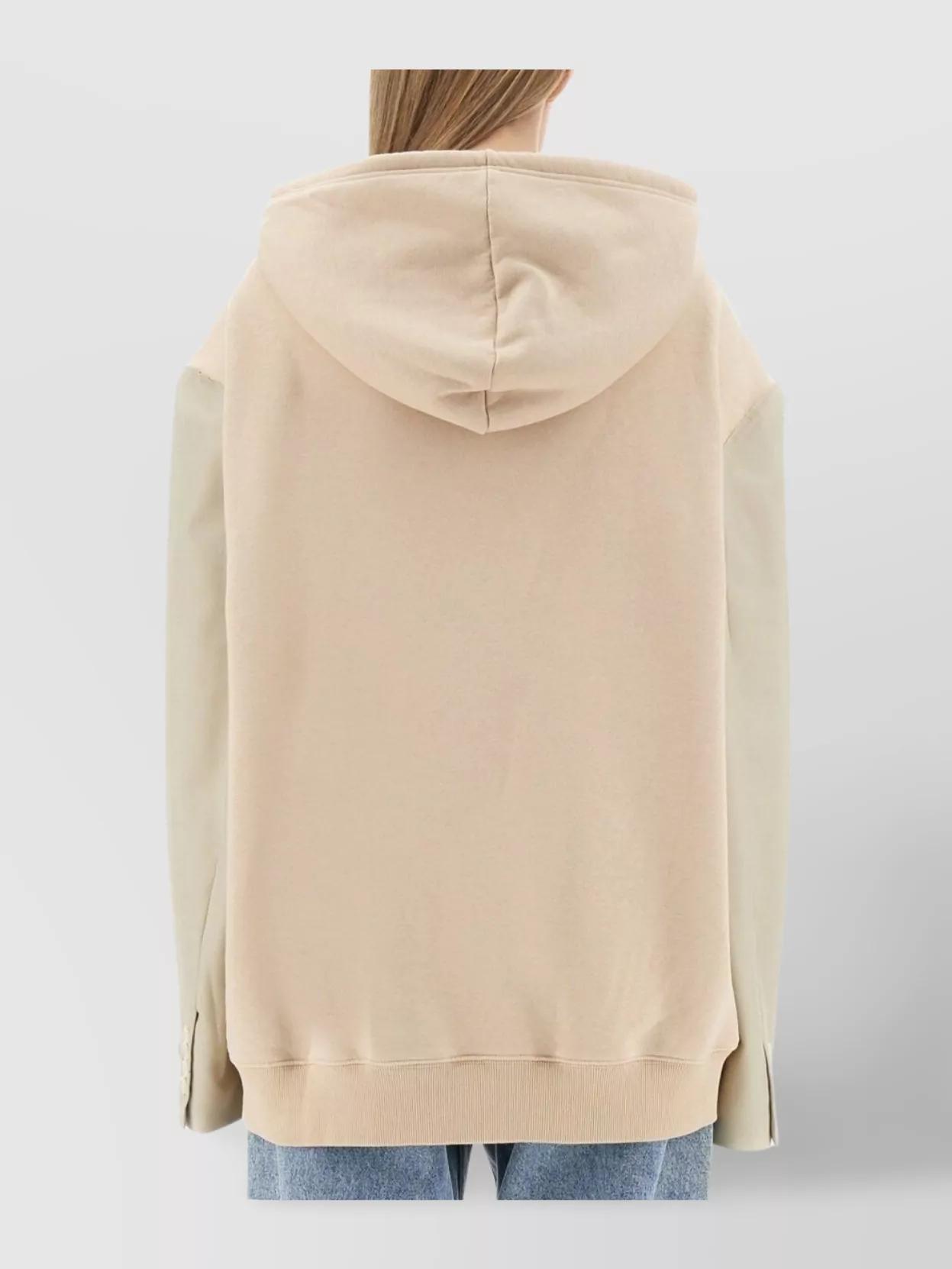 MM6 by Maison Margiela Oversized Logo Hooded Sweatshirt With - Main Image