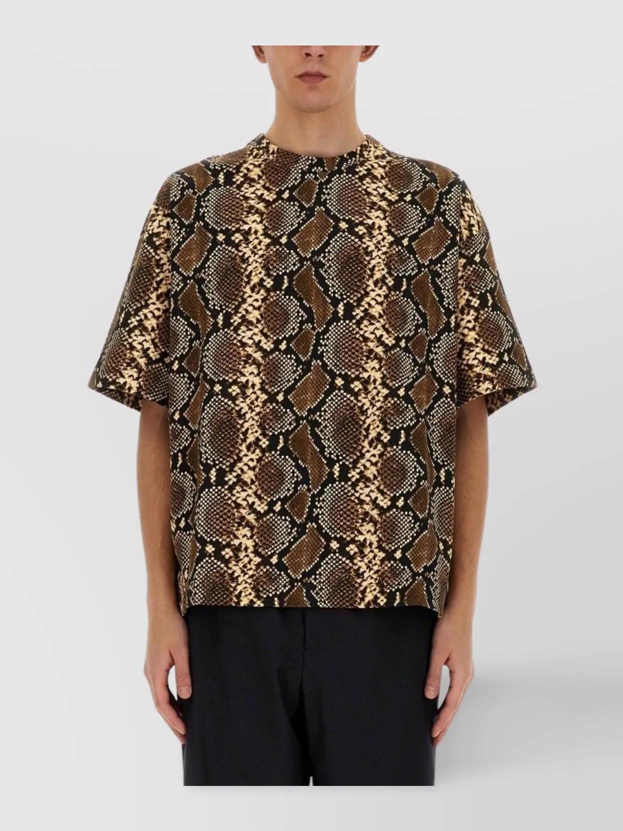 Tシャツ・カットソー Jil Sander T-SHIRT WITH ANIMAL PATTERN Jil Sander T Shirt With Animal Pattern in Black for Men | Lyst
