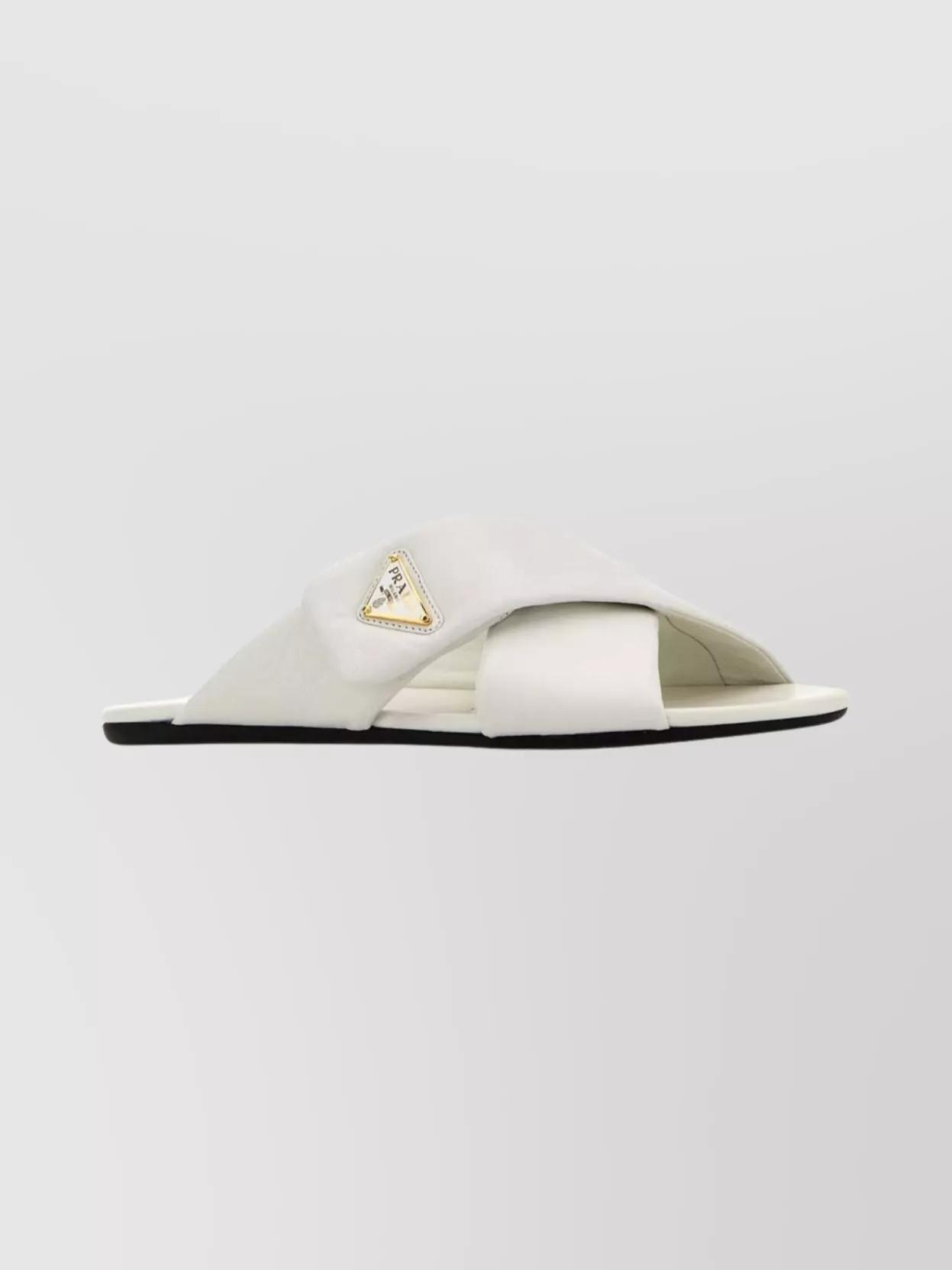 Prada Flat leather sandals ★関税込 Prada Flat Leather Sandals | Black | FARFETCH