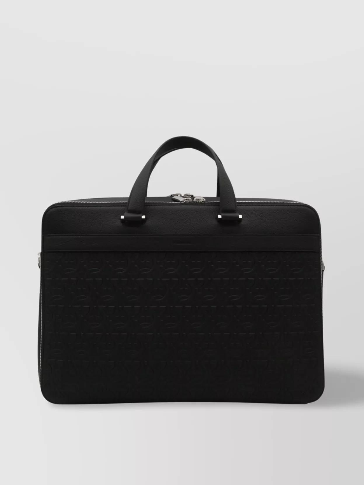 ☆FERRAGAMO☆ Gancini 2wayビジネスバッグ NERO♪ 2WAY FERRAGAMO(フェラガモ) ビジネスバッグ・アタッシュケース