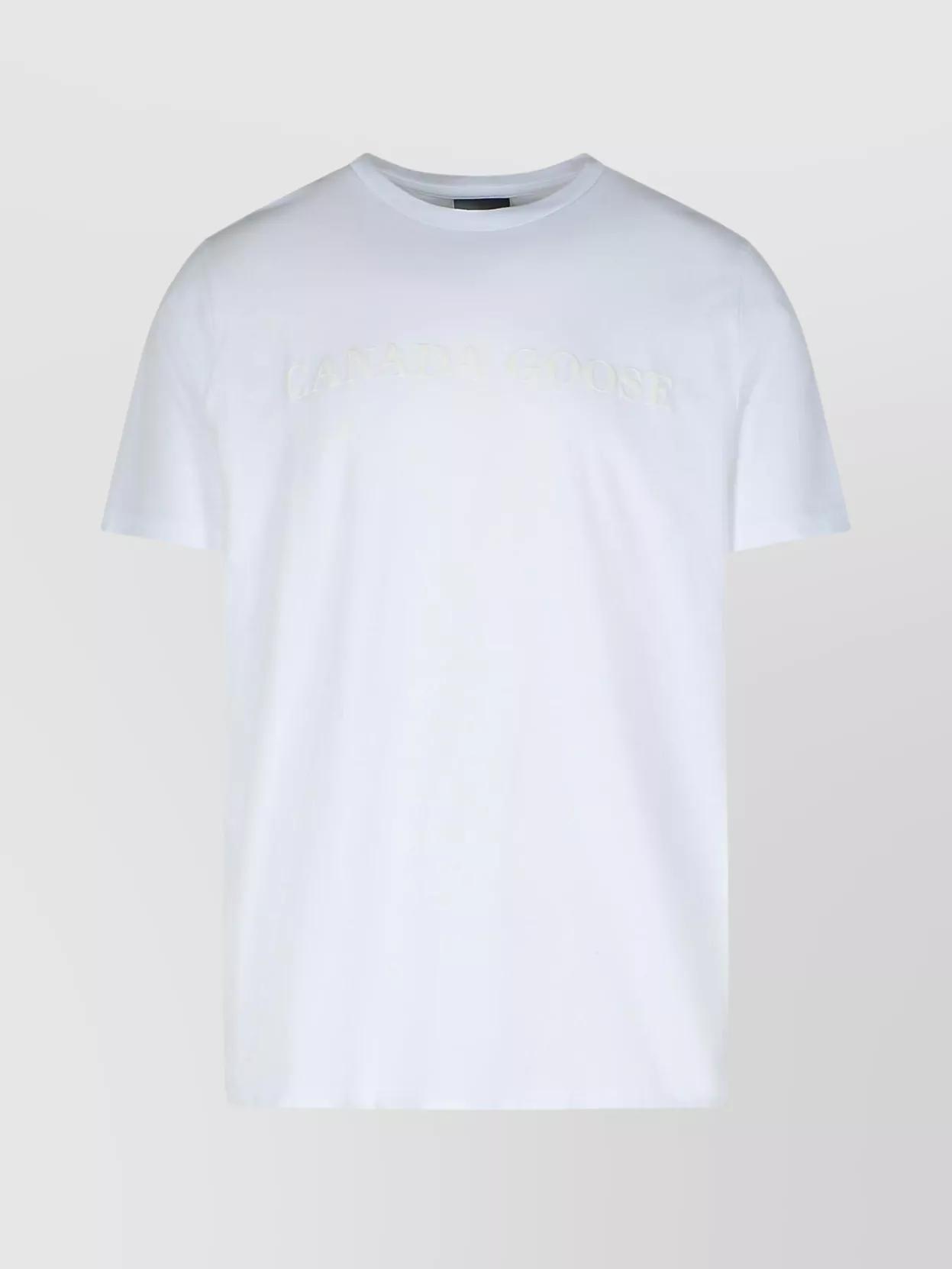 Canada Goose Emersen Plain Pattern Cotton T Shirt in White for Men Lyst