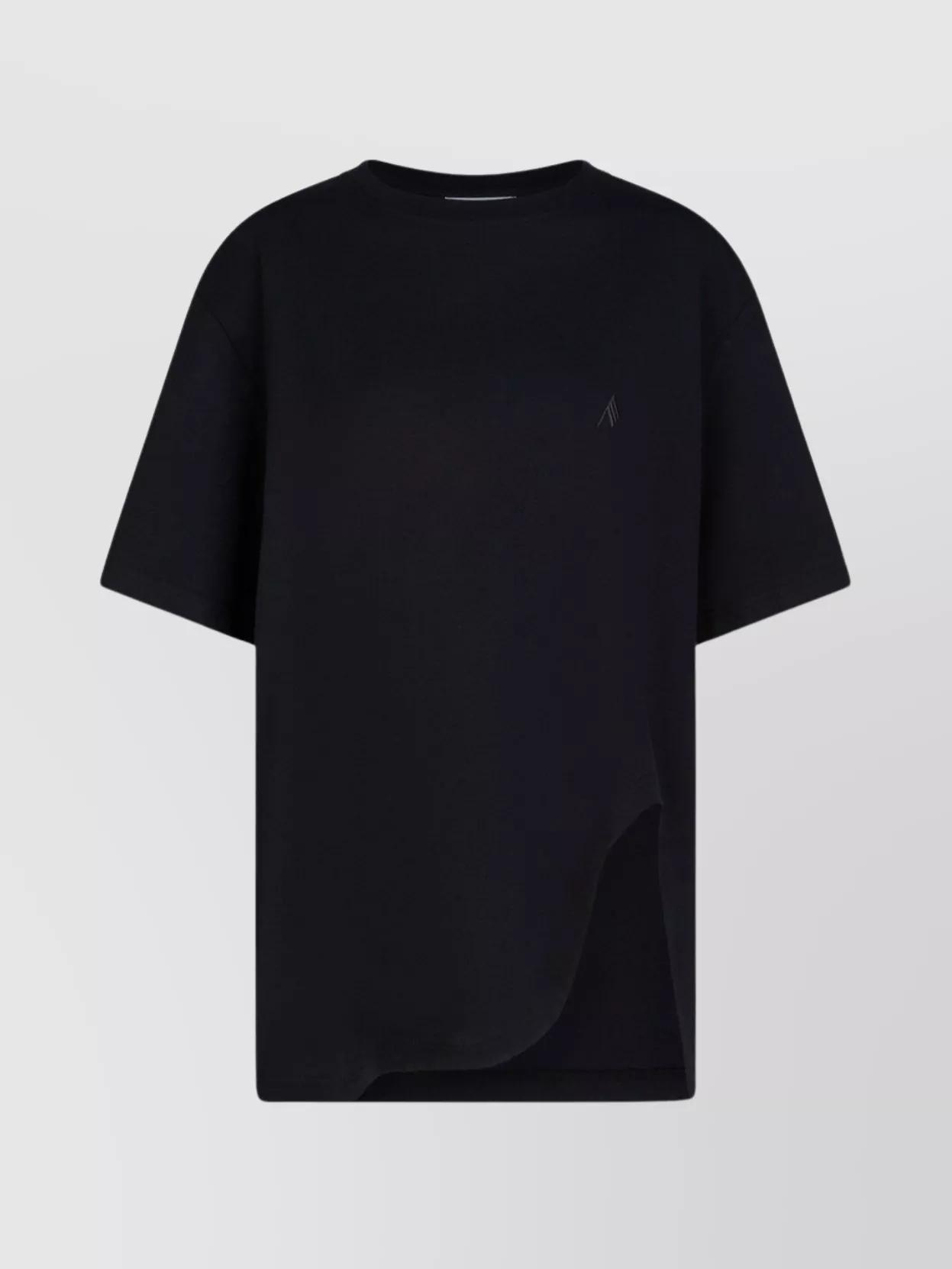 Tシャツ・カットソー THE ATTICO Black Crepe Top Black t-shirt for Women | THE ATTICO®
