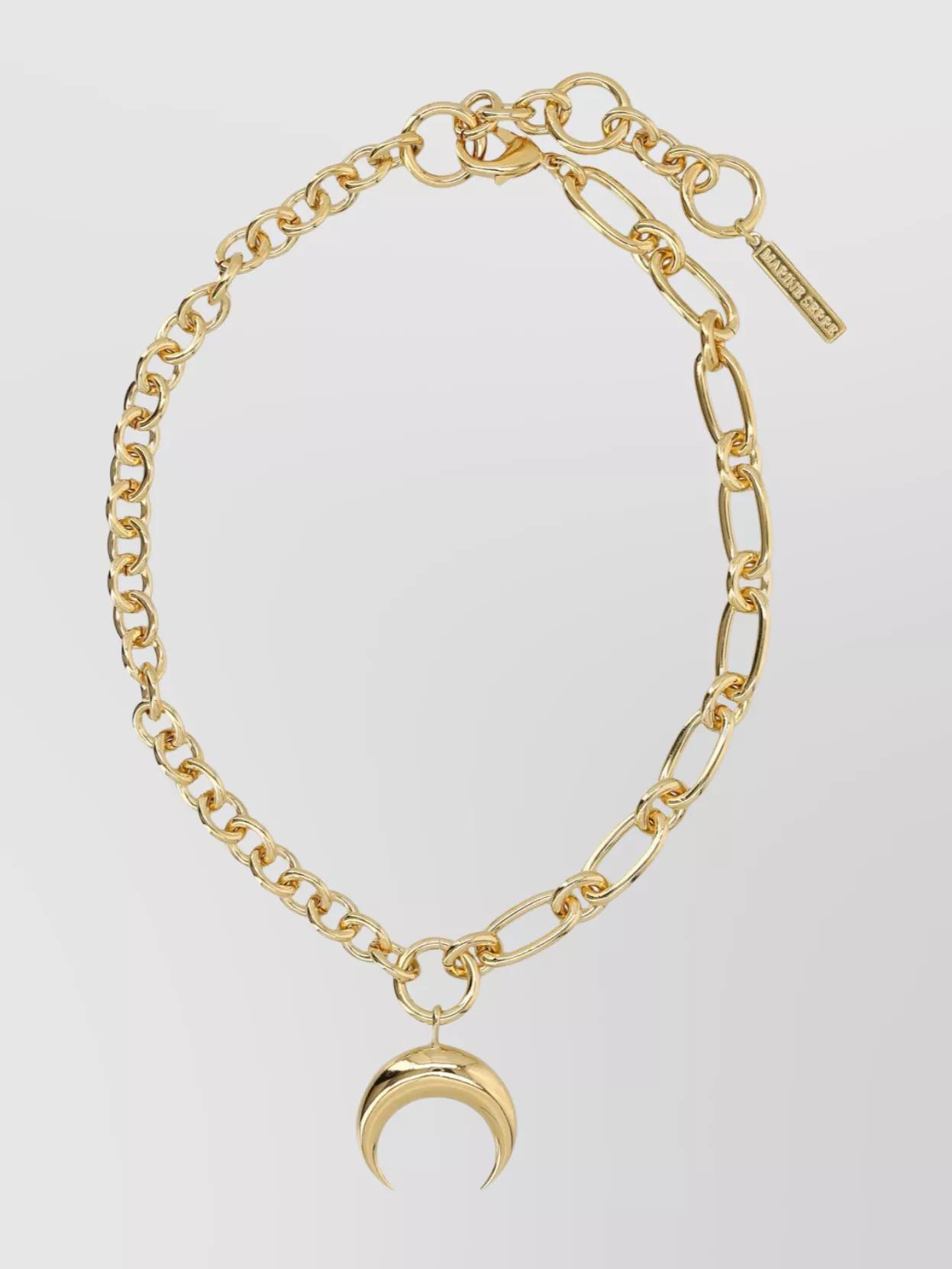 Marine Serre Moon Charm チェーン ネックレス Regenerated Tin Moon Charms Necklace • Marine Serre