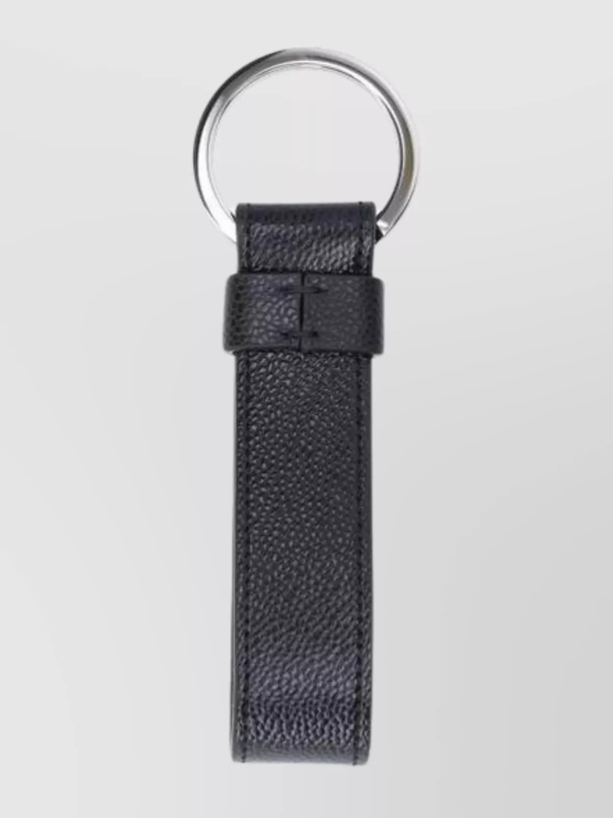 Tod's Key Holders Leather Metal Ring in White for Men Lyst UK