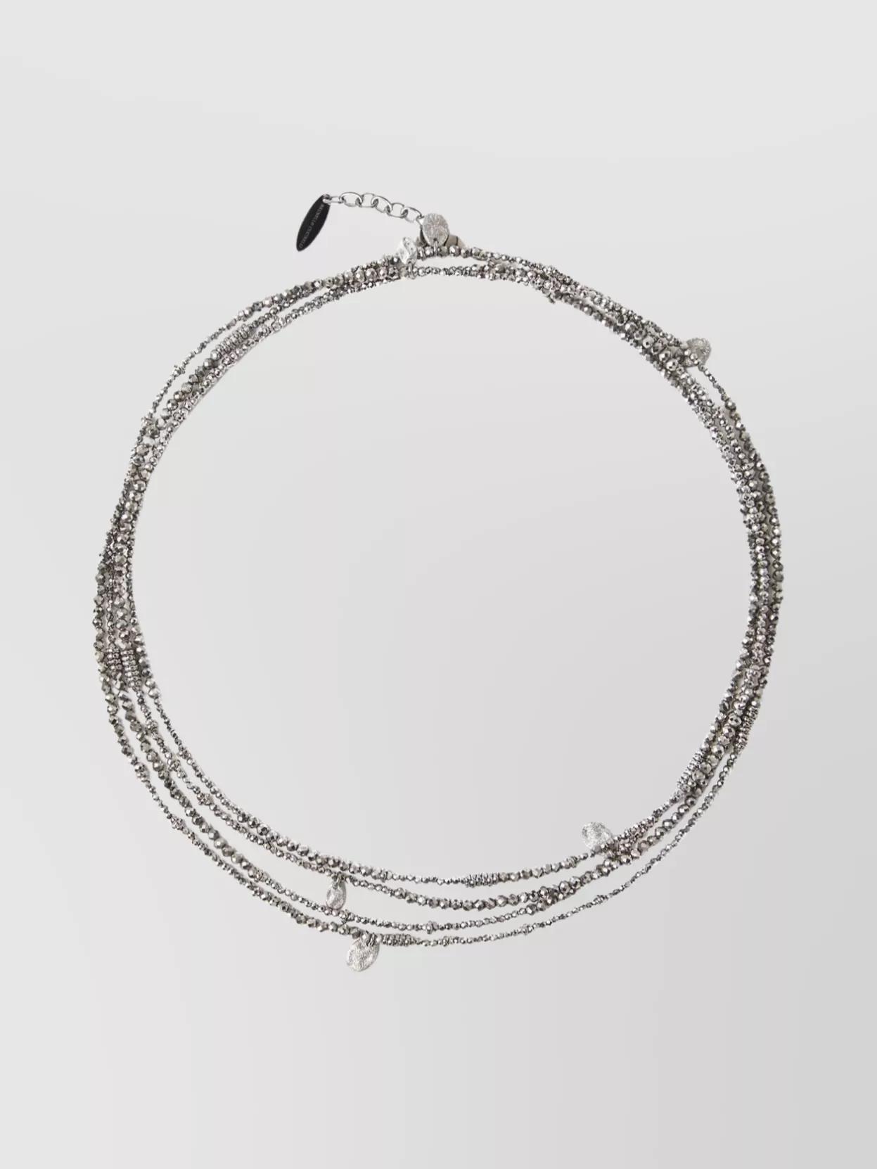 ブレスレット Brunello Cucinelli Hematite And Sterling Silver Bracelet brunello-cucinelli-Lignite-
