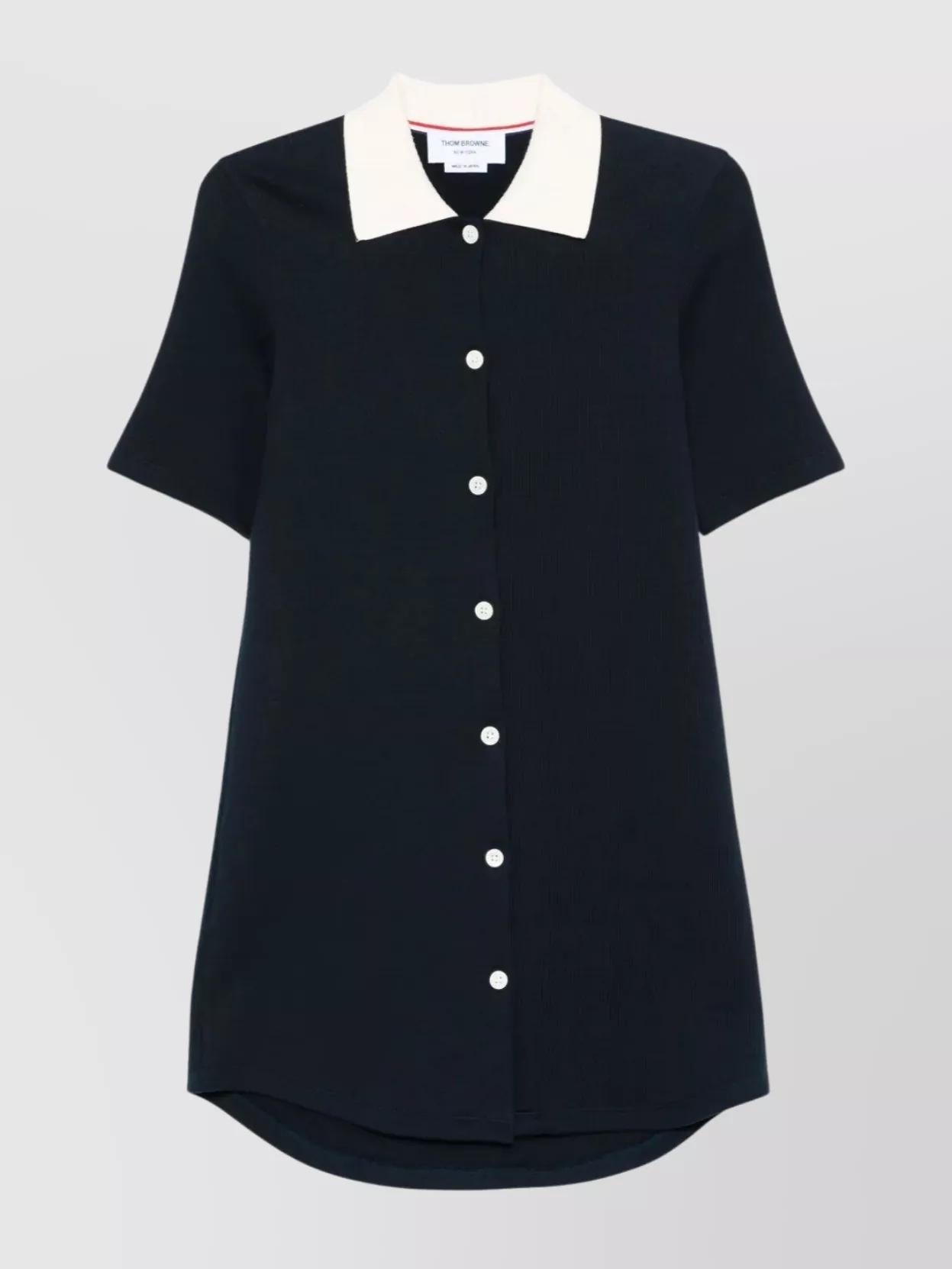 ワンピース Thom Browne White Piquet Mini Shirt Dress Thom Browne White Piquet Mini Shirt Dress | italist, ALWAYS