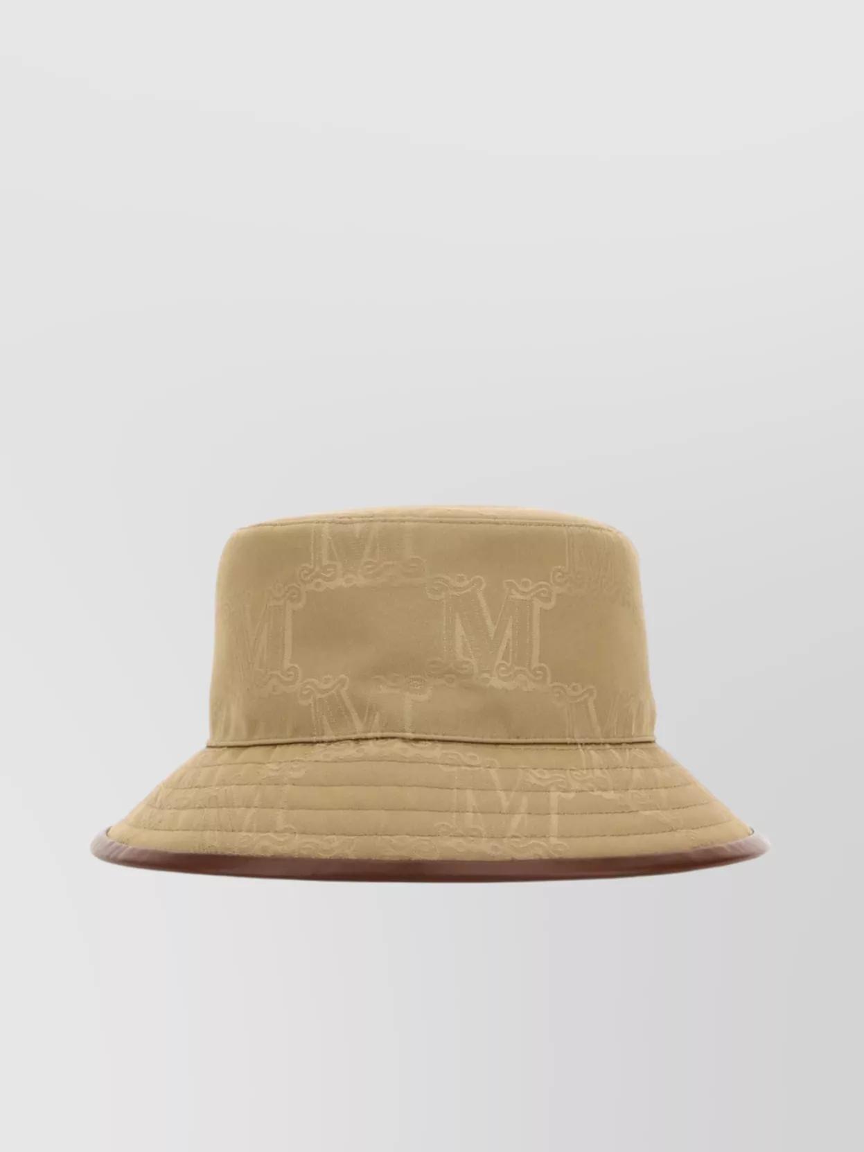 【送料&関税込】Max Mara Loretta Cotton Bucket Hat With Allo Max Mara Loretta Cotton Bucket Hat With Allover Logo