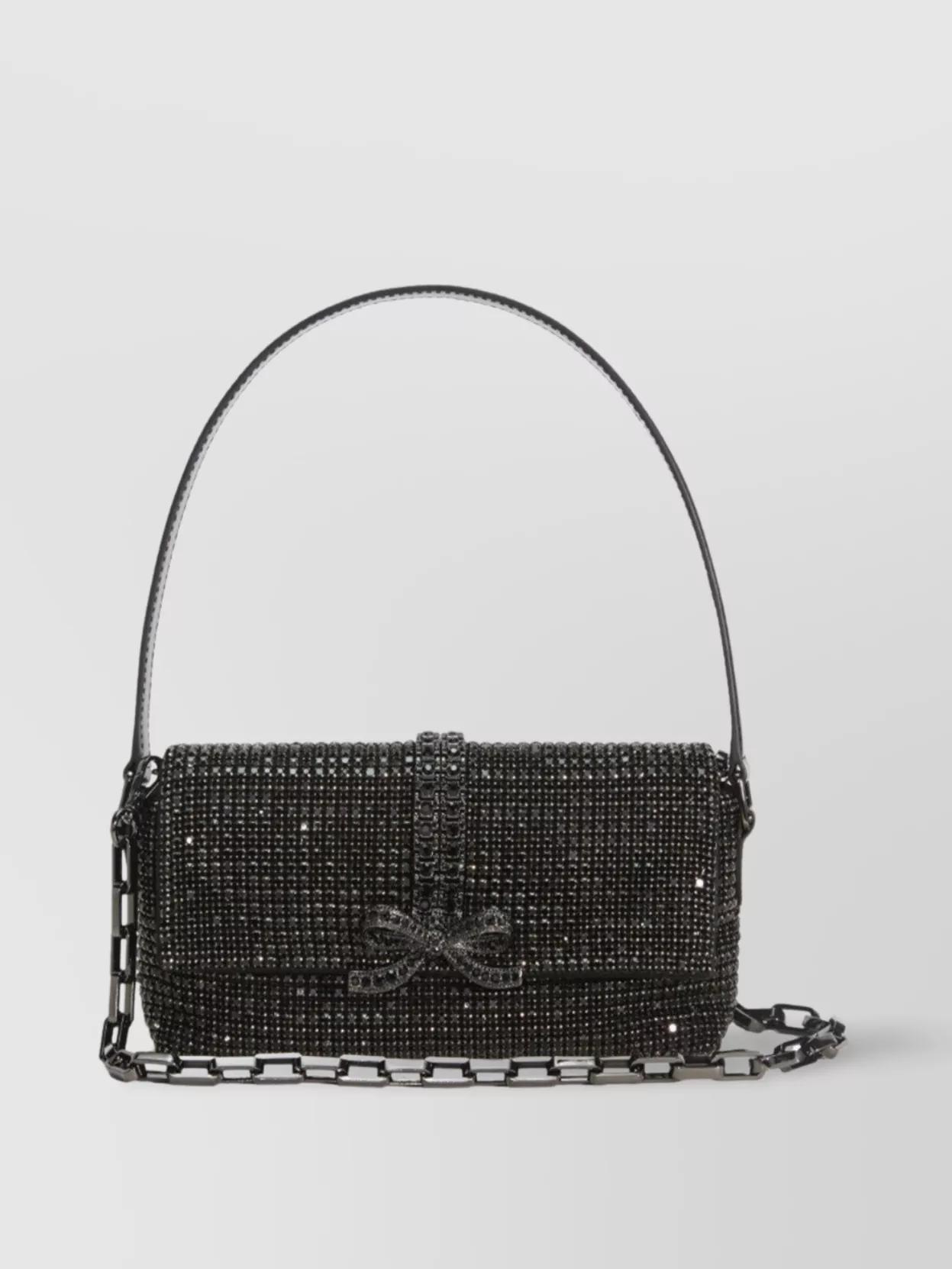 【送料&関税込】self-portrait Rhinestone Chainmail Baguette Self-Portrait Rhinestone Chainmail Baguette Bag | Lyst