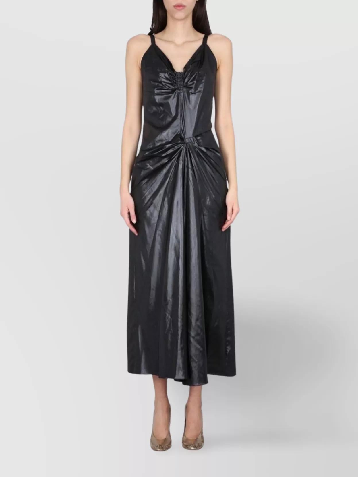 MAISON MARGIELA★素敵！Ruched moire maxi dress MAISON MARGIELA Ruched moire maxi dress | THE OUTNET