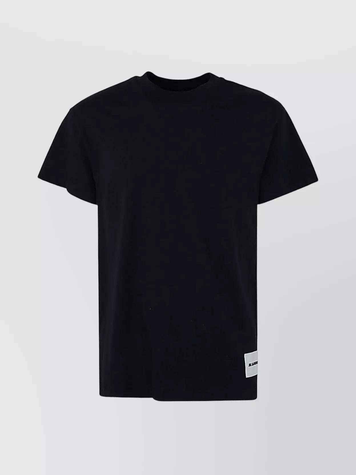 JIL SANDER｜SHORT-SLEEVED ROUND NECK T-SHIRTS (SWEATER C Jil Sander Round Neck Short Sleeve Sweater in Bright Yellow