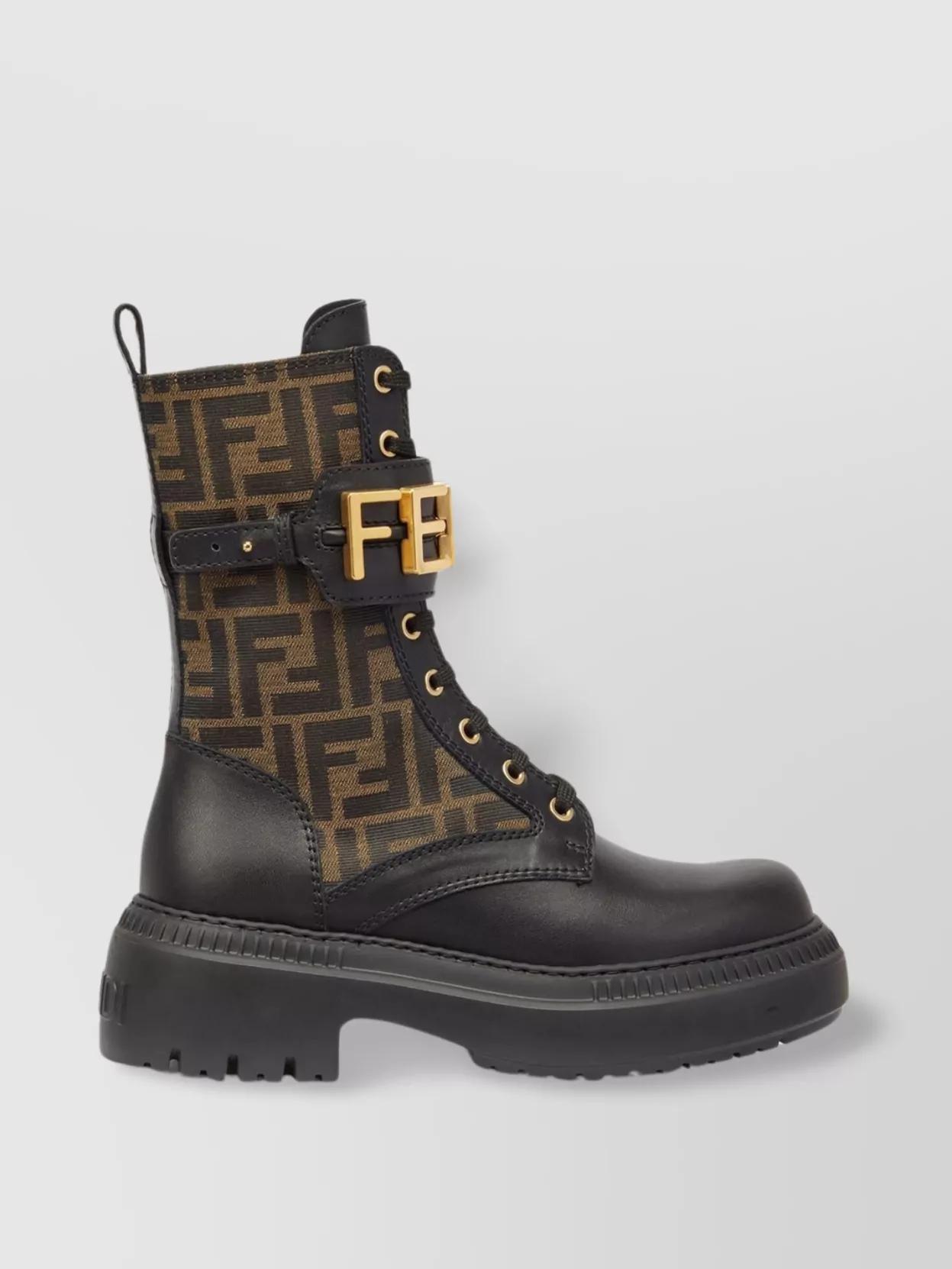 FENDI ストレッチファブリック バイカーブーツ 36 FENDI ストレッチファブリック バイカーブーツ 36