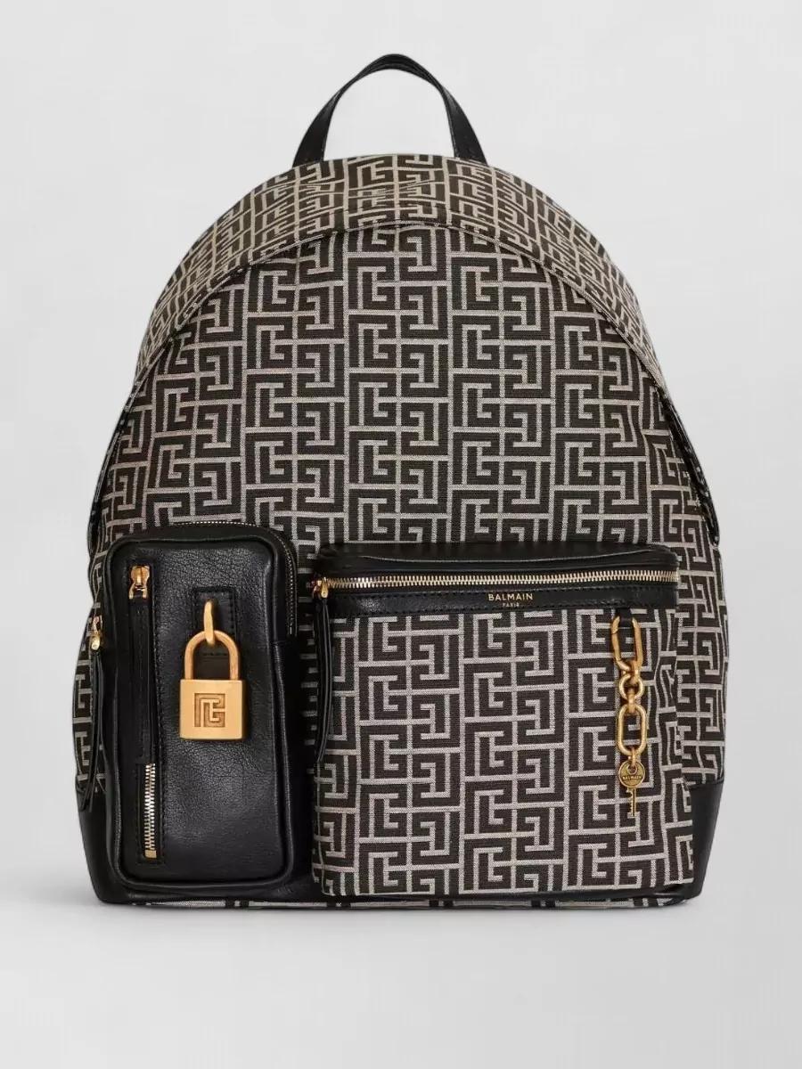 balmain backpack leather Logo - Joseph subtly shiny and exceptionally pleasant to the touch Balmain Backpacks for Men |