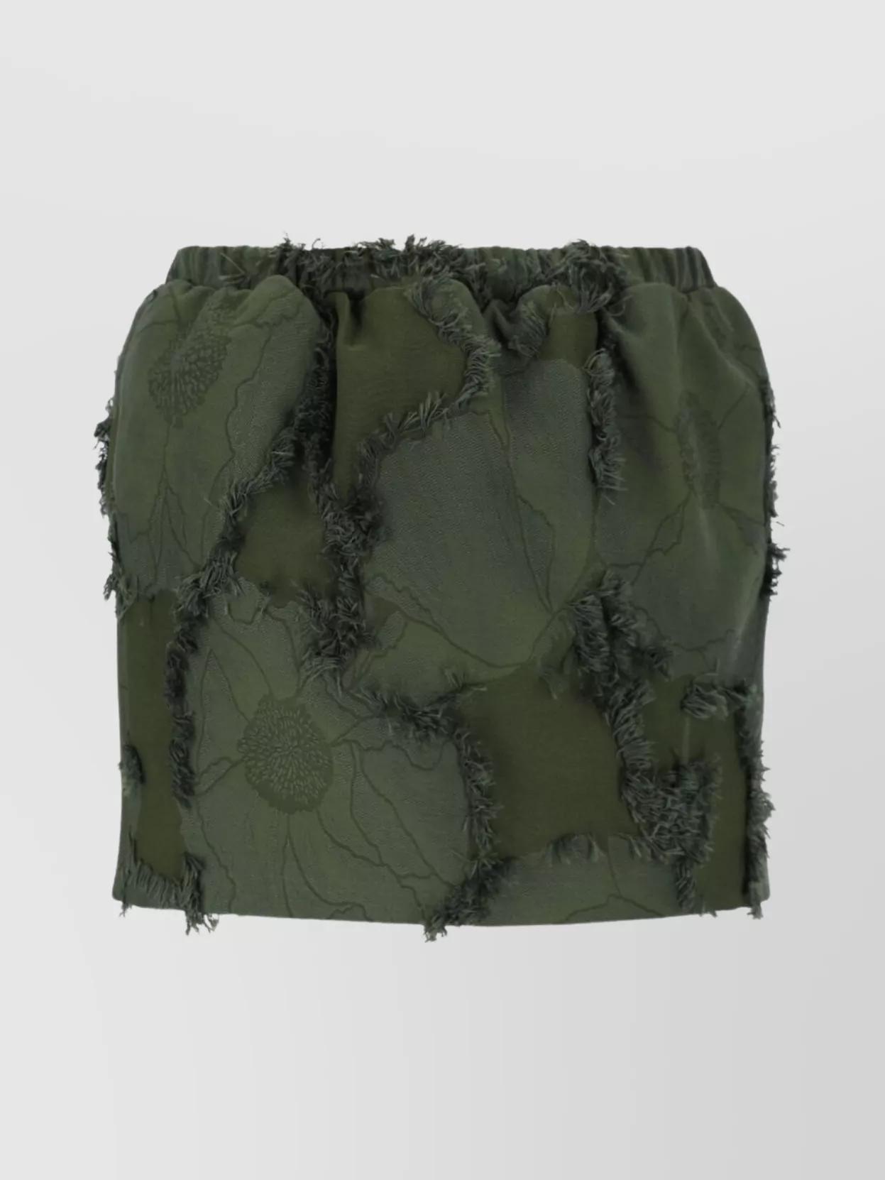 ミニスカート GUCCI Women Skirts 773003XKEEK Green Mini lasered denim skirt in blue | GUCCI® US
