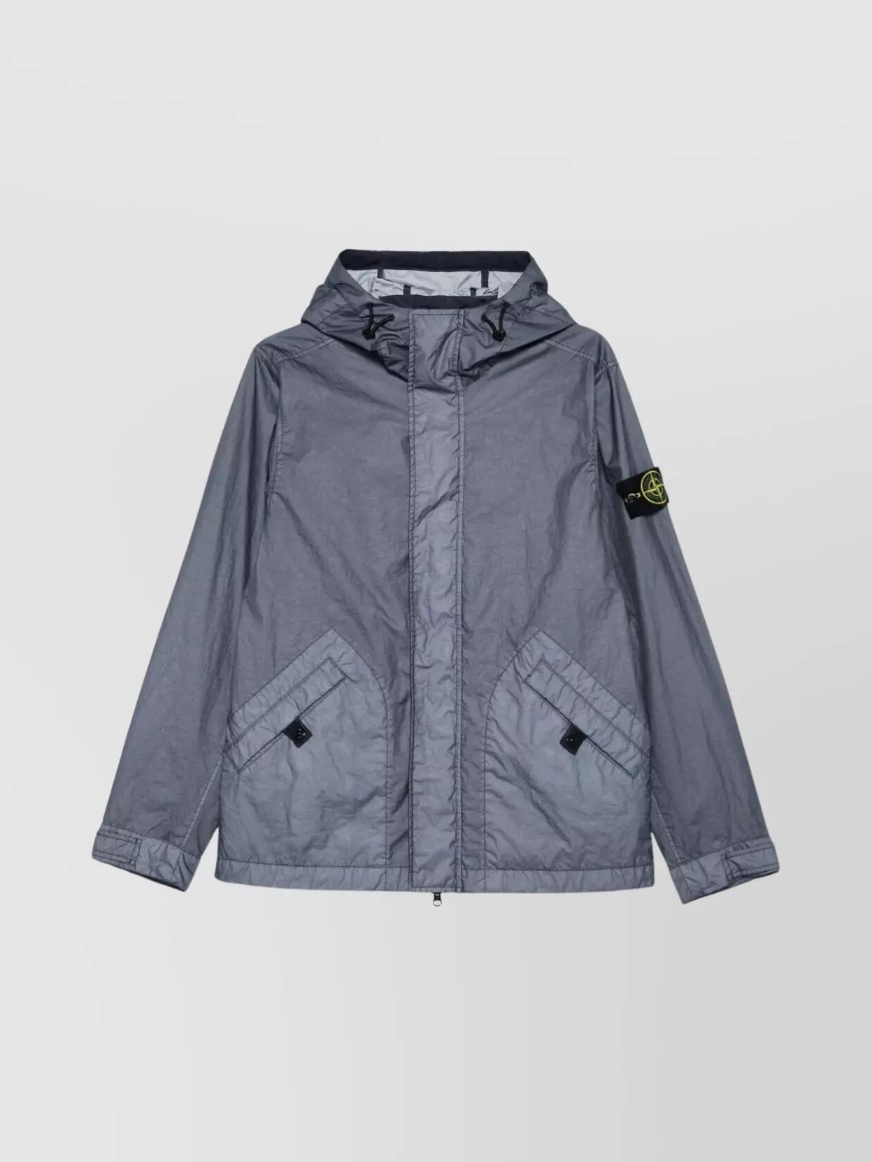 Stone  Membrana 3L TC フーデッド ジャケット Stone Island Membrana 3L TC ジャケット | ブラック | FARFETCH JP