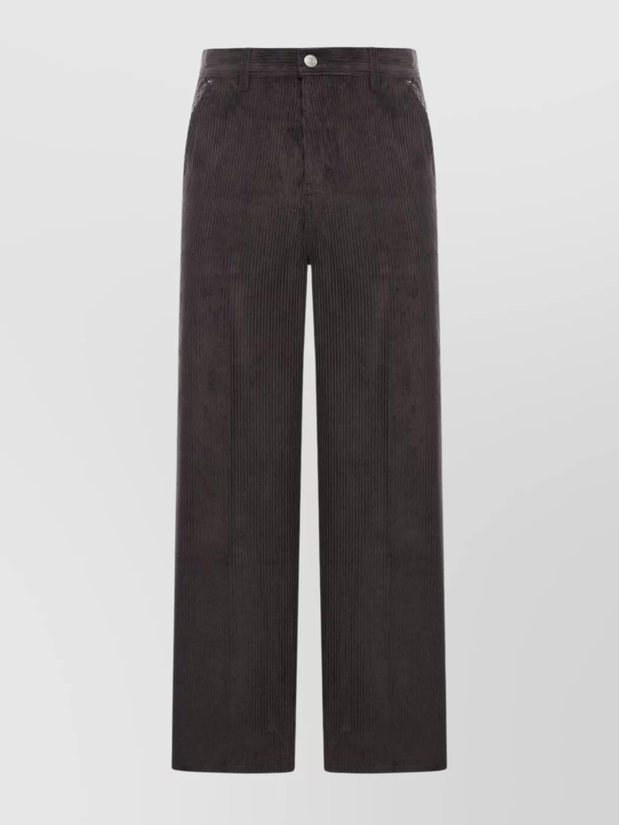 パンツ Ami Wide Leg Trousers With Adjustable Strap AMI PARIS Wide leg trousers in red