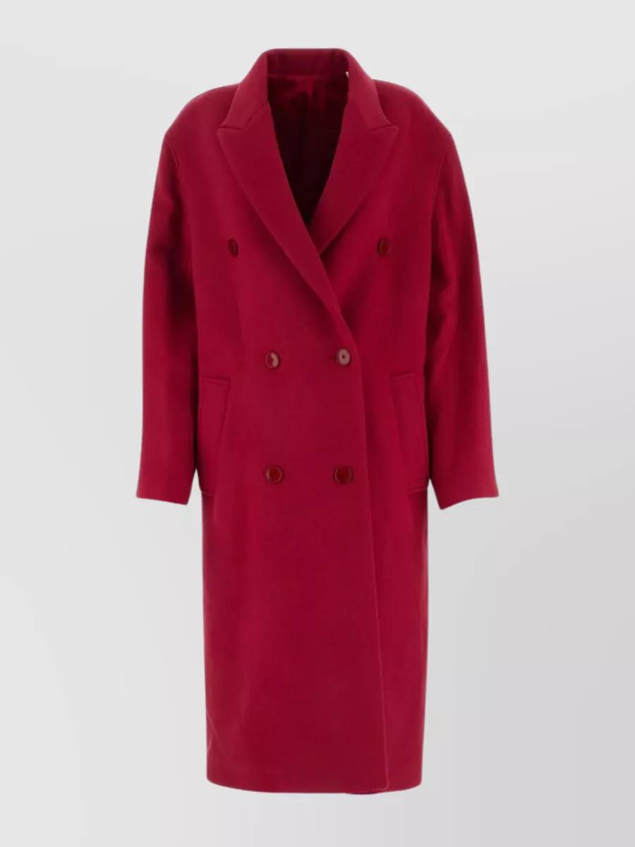 Isabel Marant Theodore Double-Breasted Wool Blend Coat in