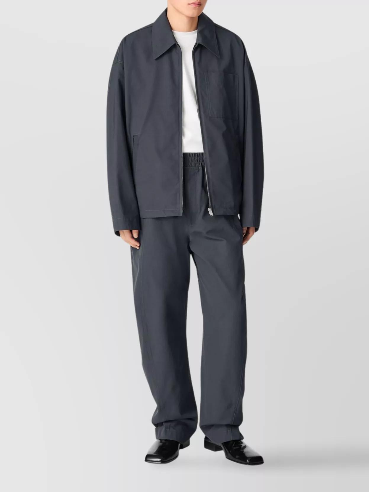 ジャケット Bottega Veneta trousers Bottega Veneta Coated Cotton Trousers With Resin Finish in
