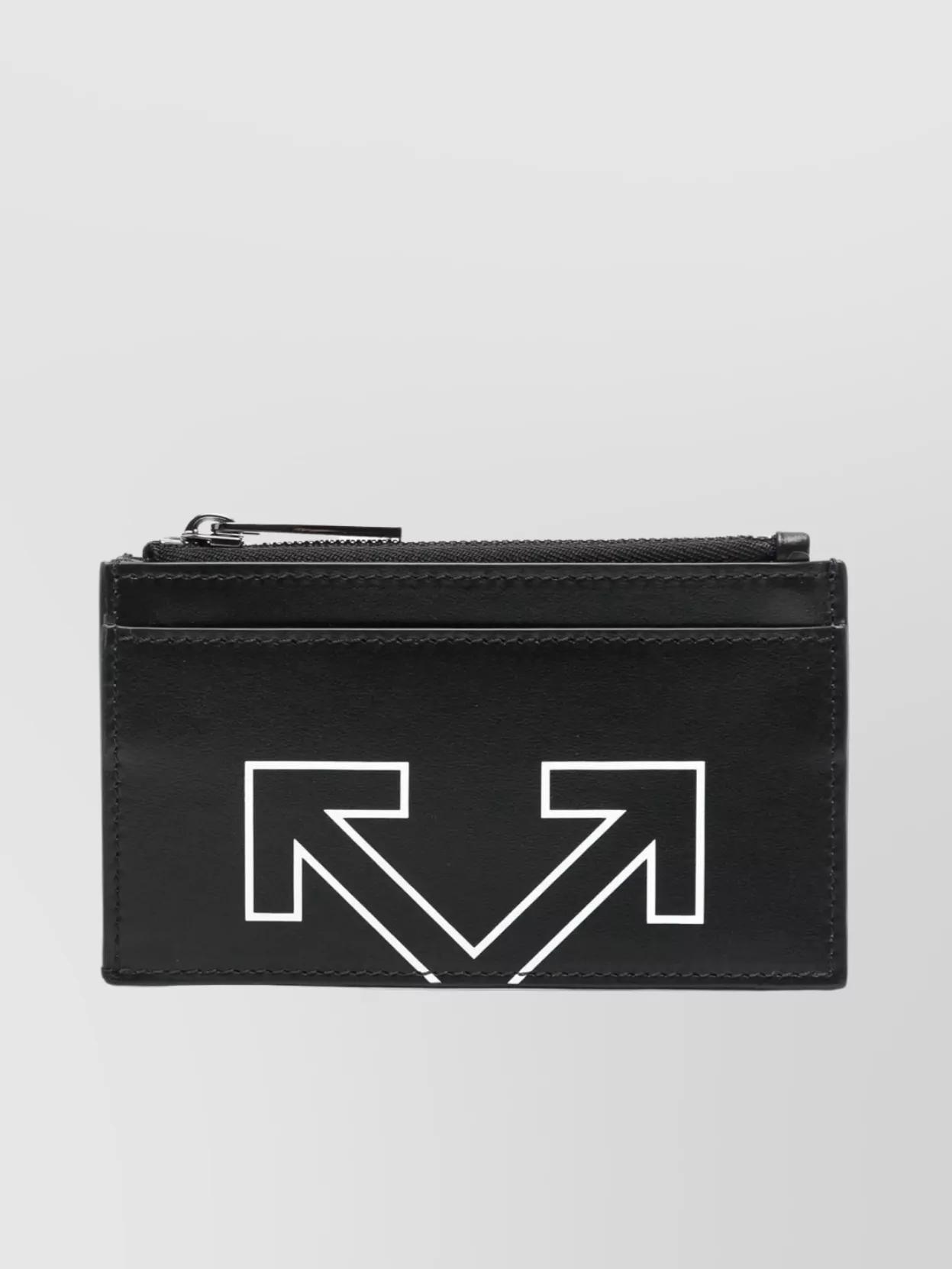 OFF-WHITE Nylon Logo Small Wallet Black