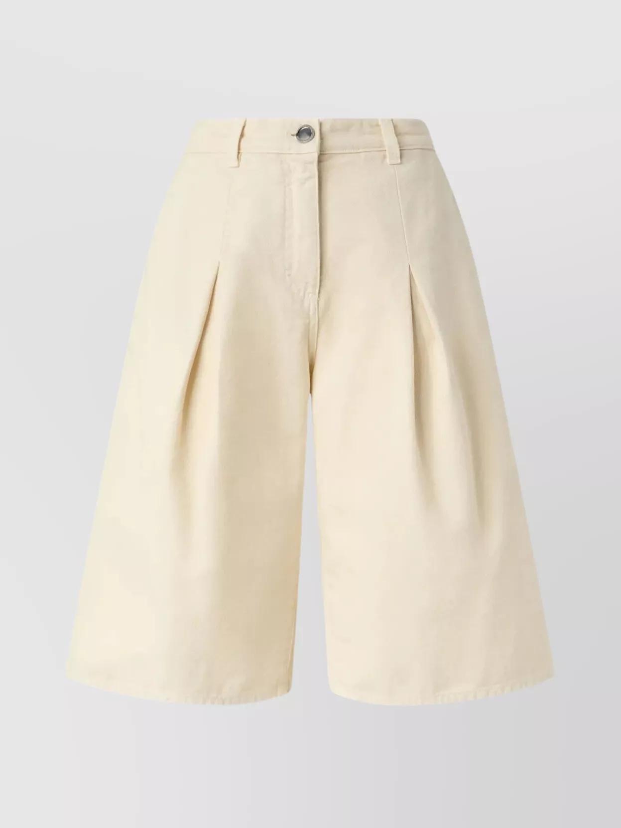ショートパンツ PINKO PASCAL WIDE COTTON BERMUDA WITH POCKETS Pinko Pascal Cotton Bermuda Shorts in Natural | Lyst