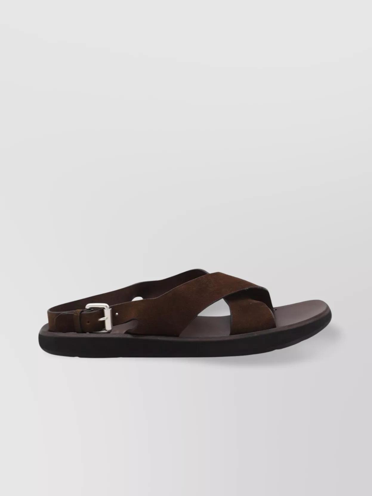 サンダル PREMIATA SANDALS BROWN Premiata Brown leather Vox platform sandals | M4721VOXCHOCOLATE