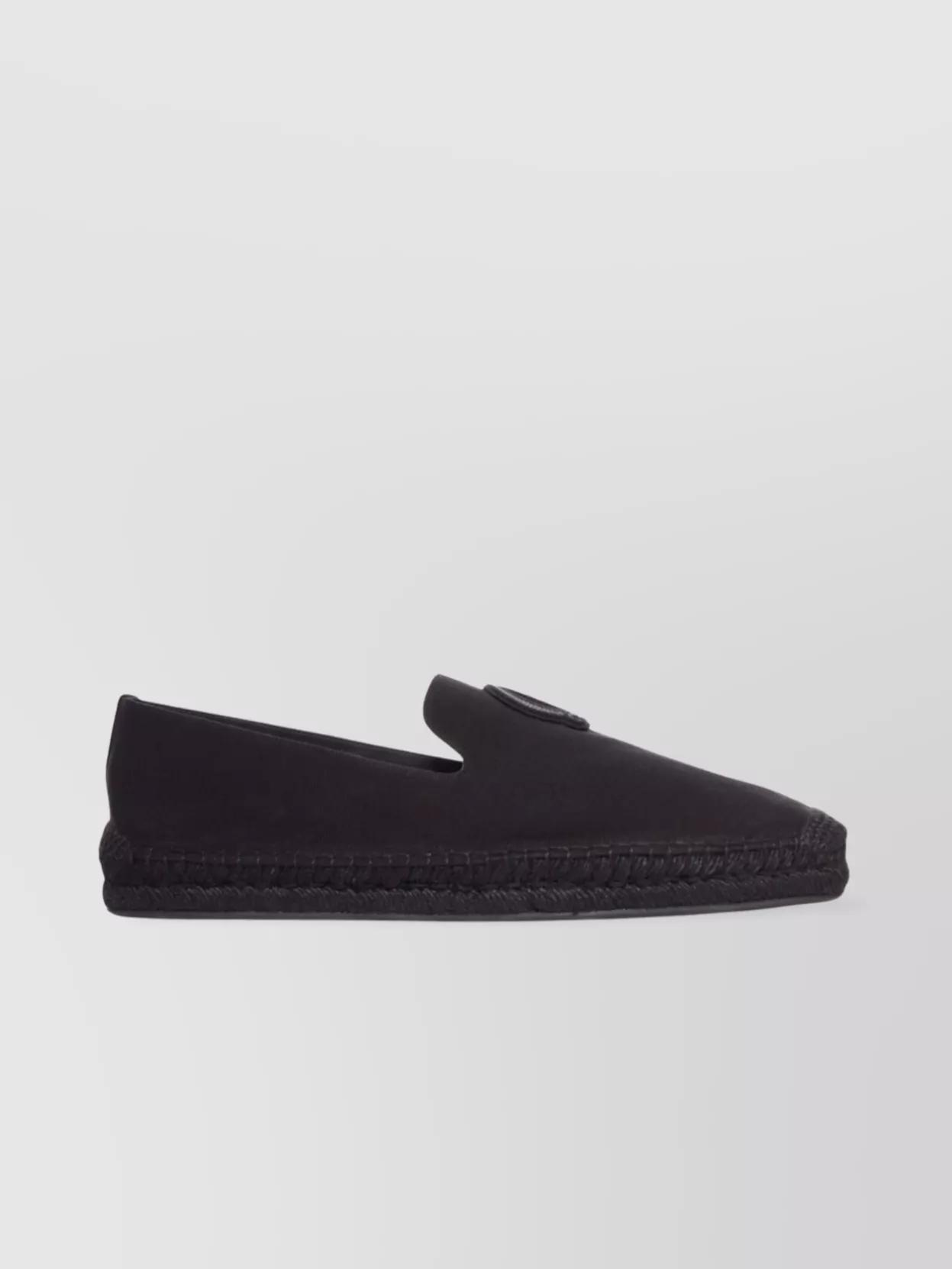 サンダル・ミュール CHRISTIAN LOUBOUTIN BLACK LEATHER ESPADRILLAS Calakala - 85 mm Espadrilles - Suede and calf leather