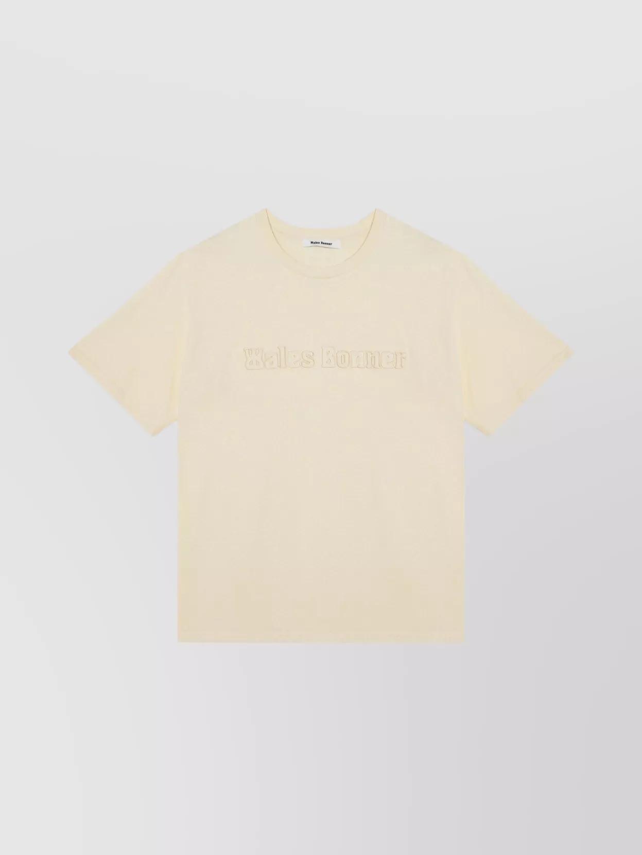 WALES BONNER｜SHORT-SLEEVED ROUND NECK T-SHIRTS (IT9782 X Wales Bonner Short Sleeve Tee Chalk White | The Webster