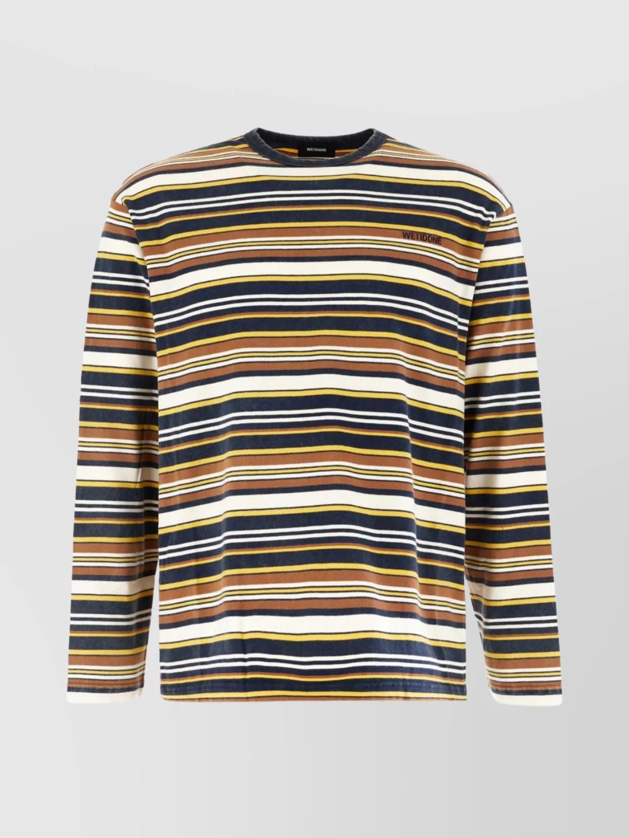 we11done Printed Long Sleeve T-Shirt - Pink | Garmentory