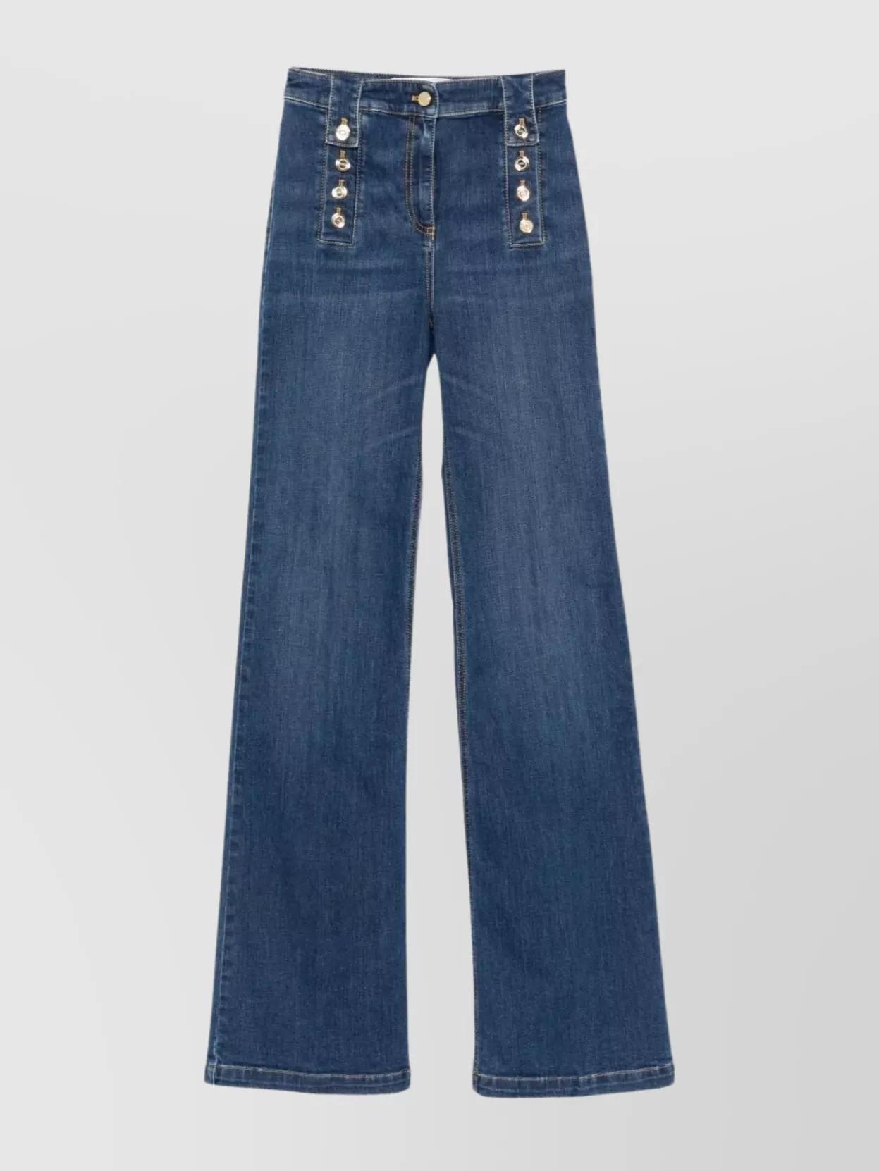 パンツ ELISABETTA FRANCHI Woman Pants Blue PAT71 DN9 Elisabetta Franchi cotton jeans for women pj72d46e2 Blue